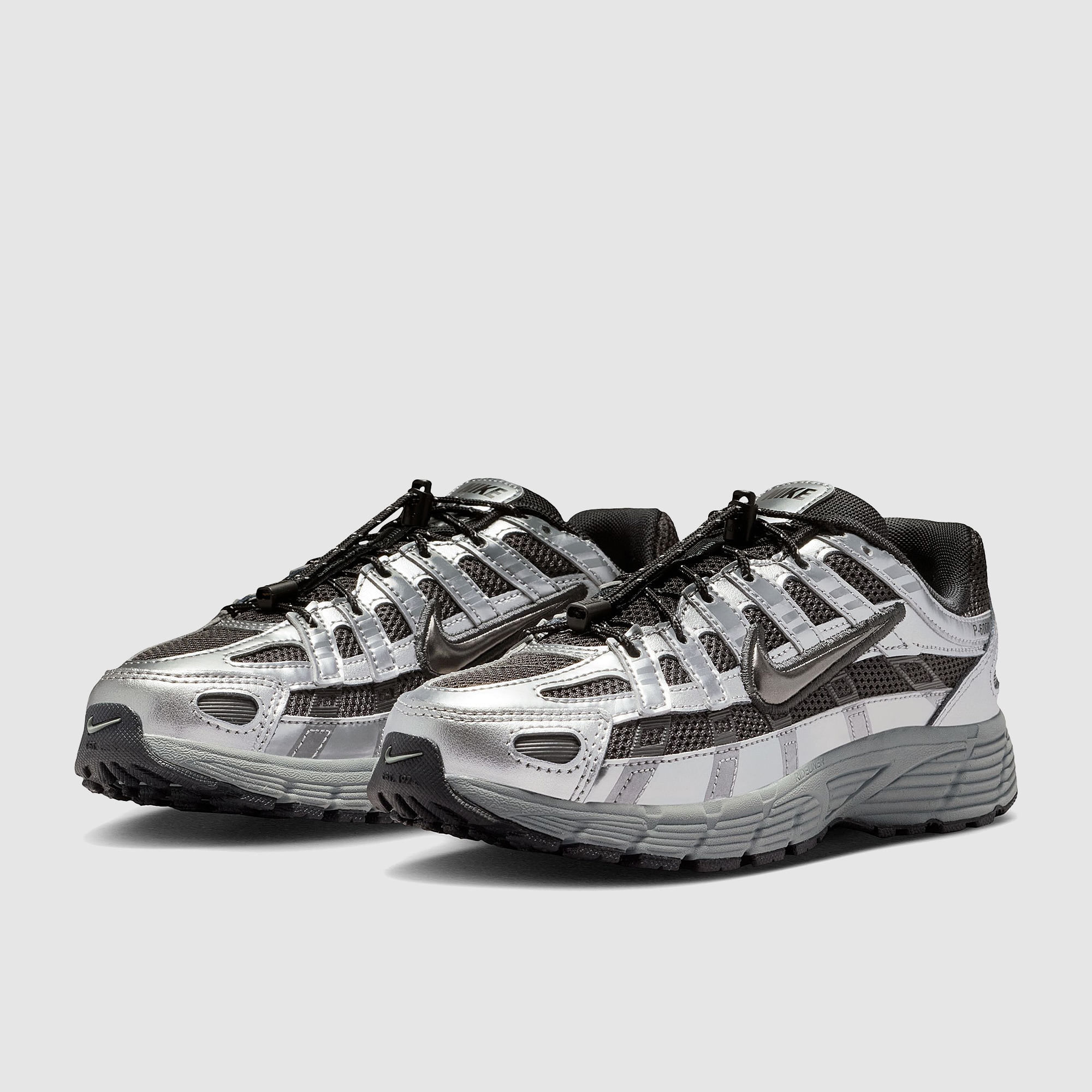Nike Sportswear Older Kids P 6000 Utility Gs Smoke Grey Metallic Cool Grey Black
