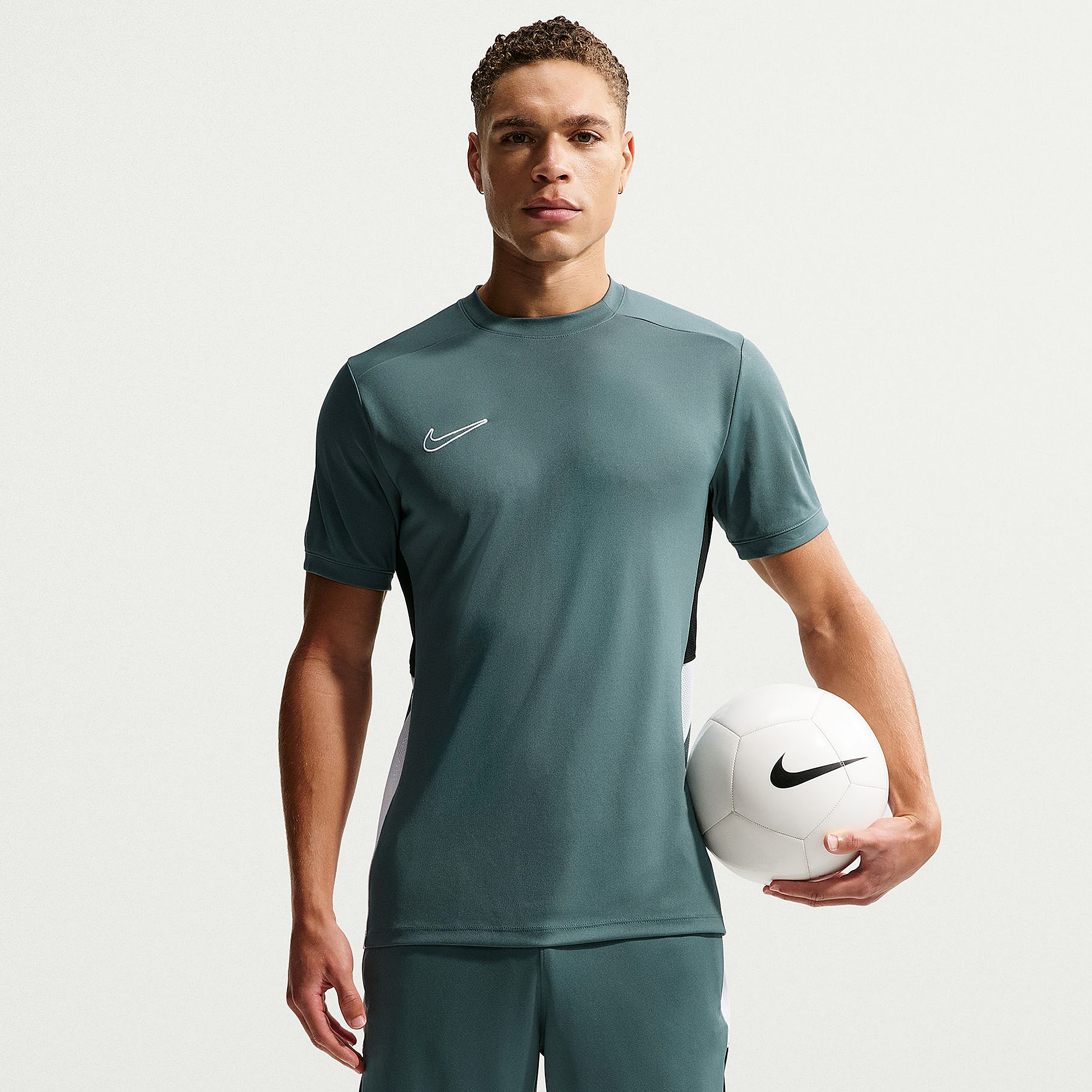 Nike Dri Fit Academy 25 Top Mineral Slate Black White White Grey