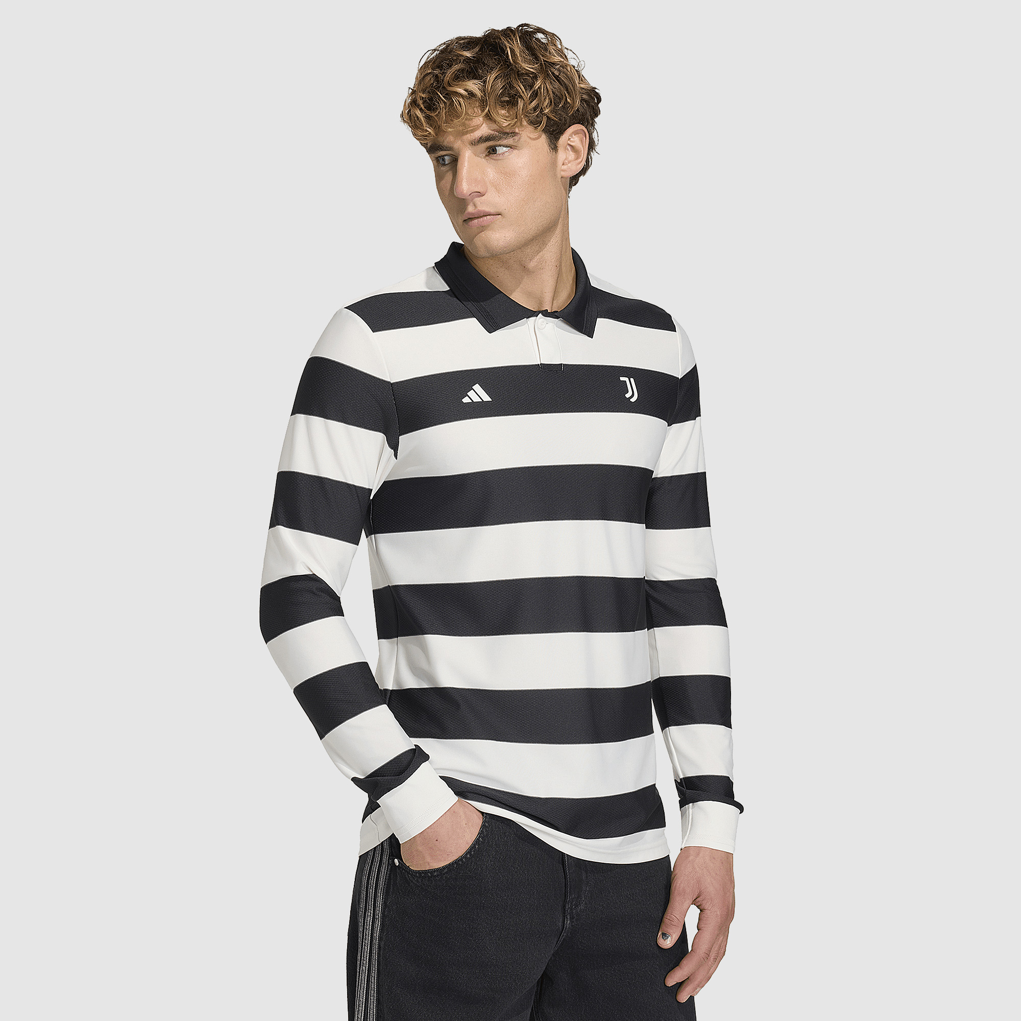 Adidas Juventus X Sgura Authentic Ls Shirt Cloud White Black