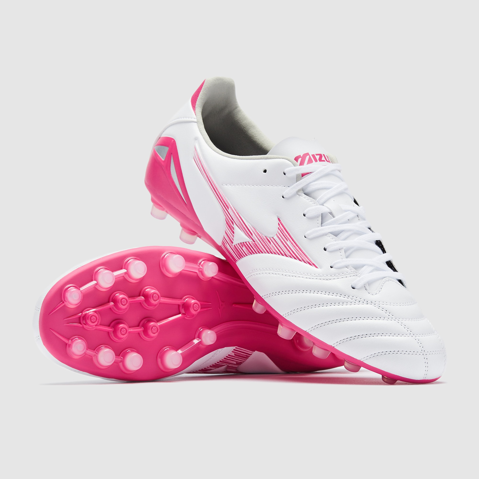 Mizuno Morelia Neo IV Pro Artificial Grass - White/Fuchsia Purple