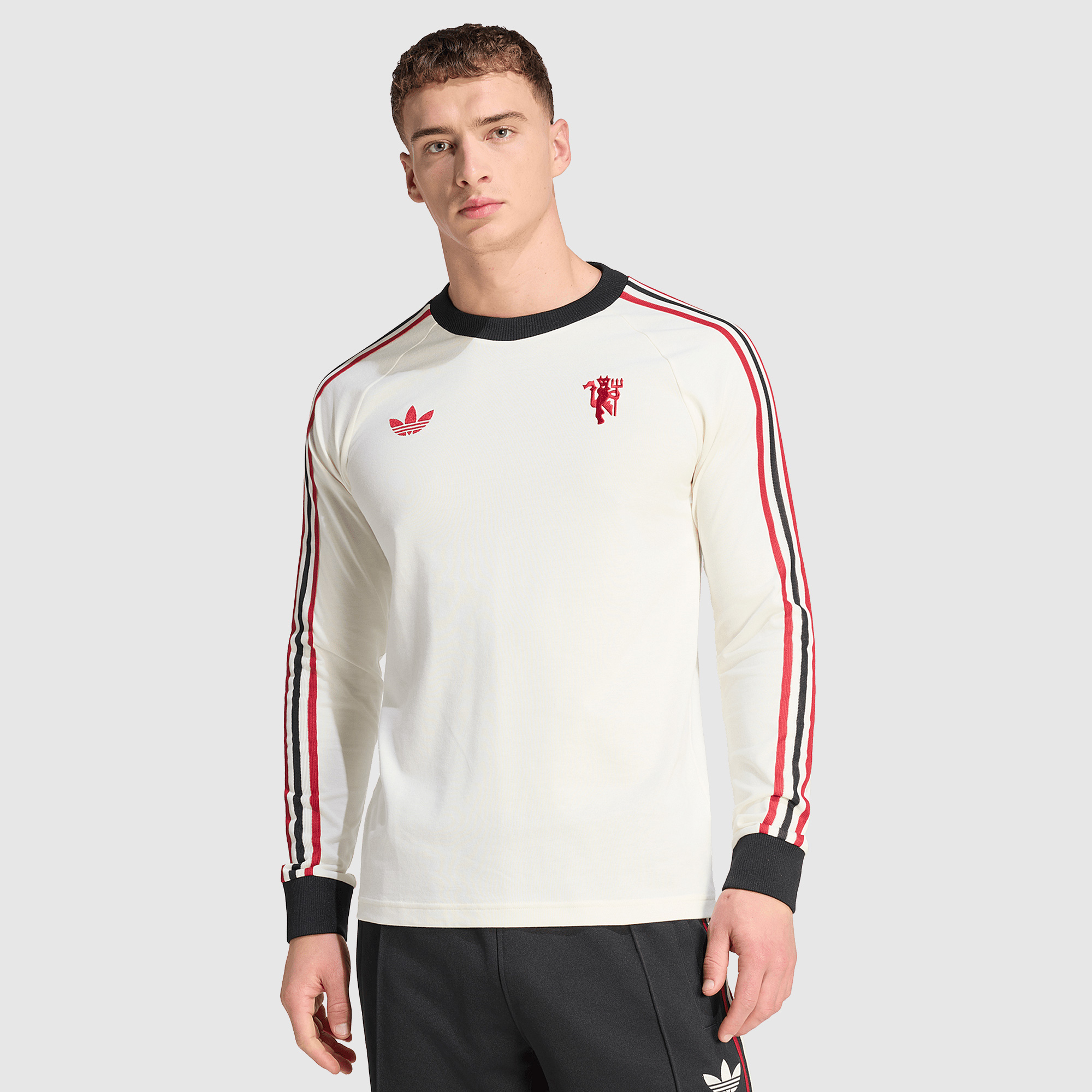 Adidas Originals Manchester United 25 26 Og Ls Shirt White