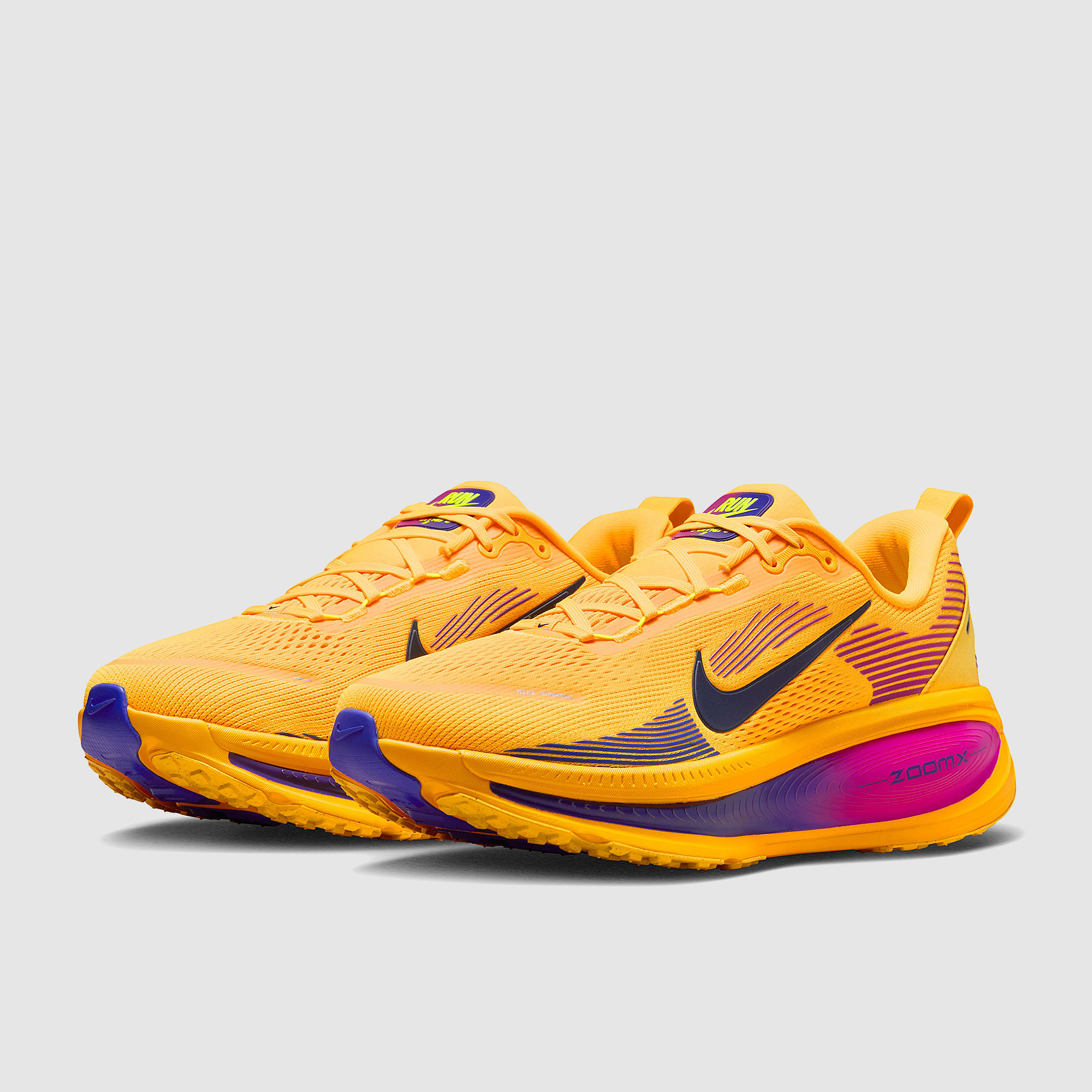 Nike Vomero 18 Citron Pulse Blue Void Laser Hyper Violet Indigo Burst Volt Orange