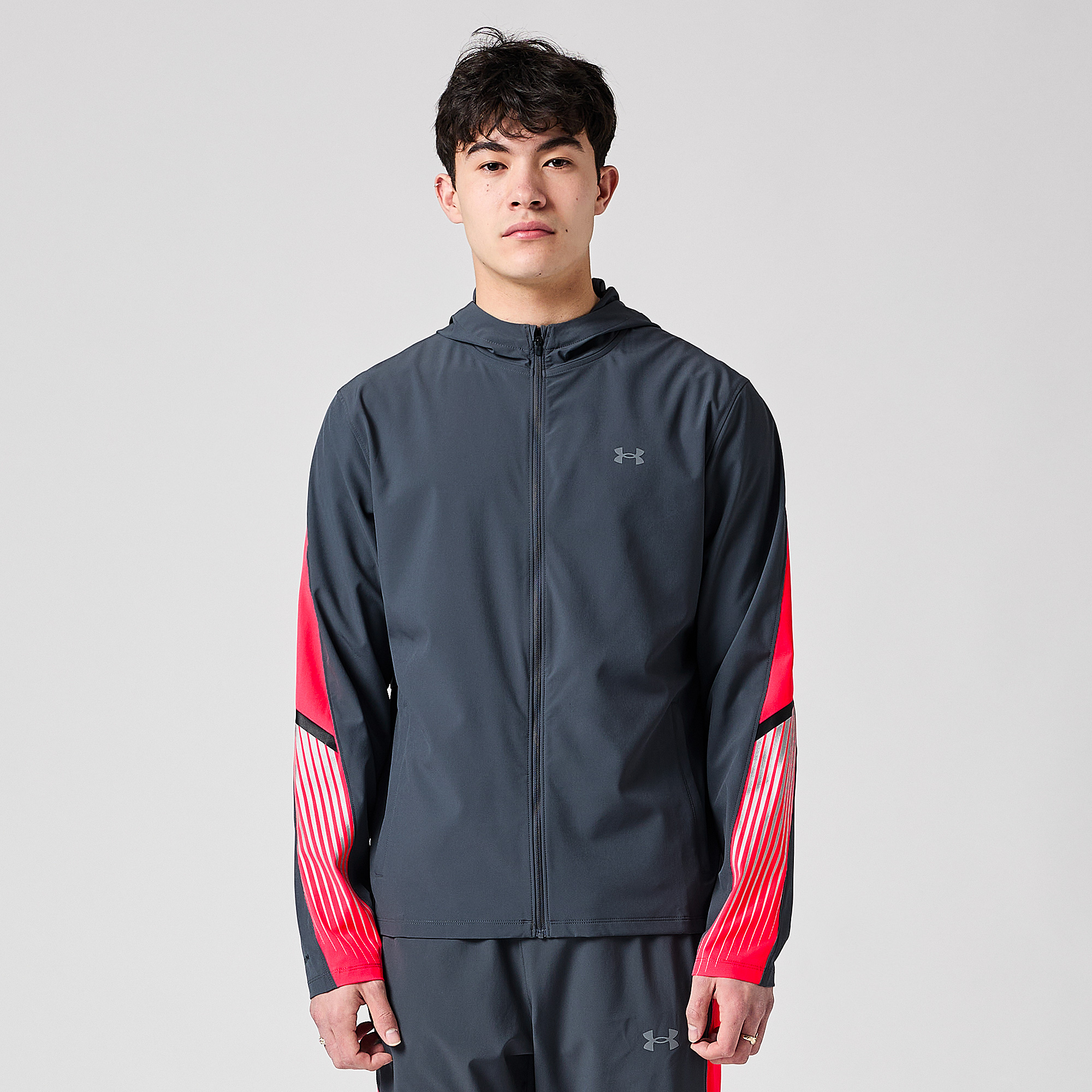 Under Armour Velociti Storm Hooded Jacket Grey