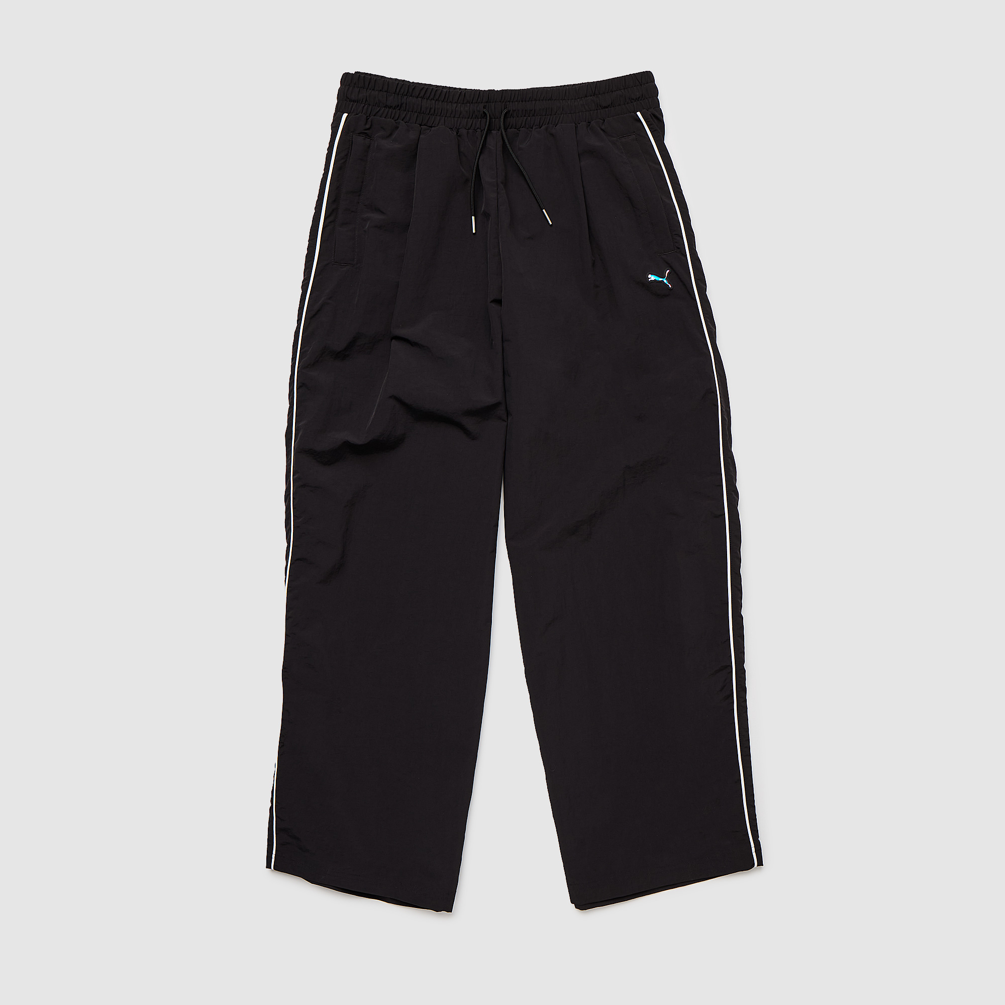 Puma Womens T7 Piping Relaxed Woven Track Trousers Black