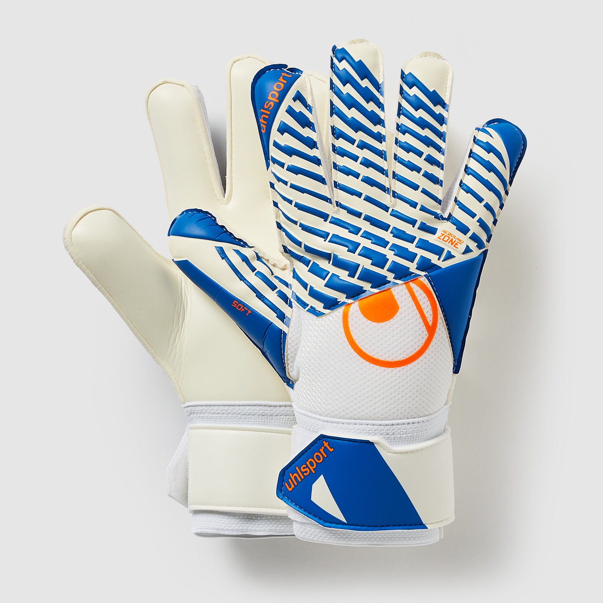 Uhlsport Soft Advanced Gk Gloves Royal Fluo Orange White