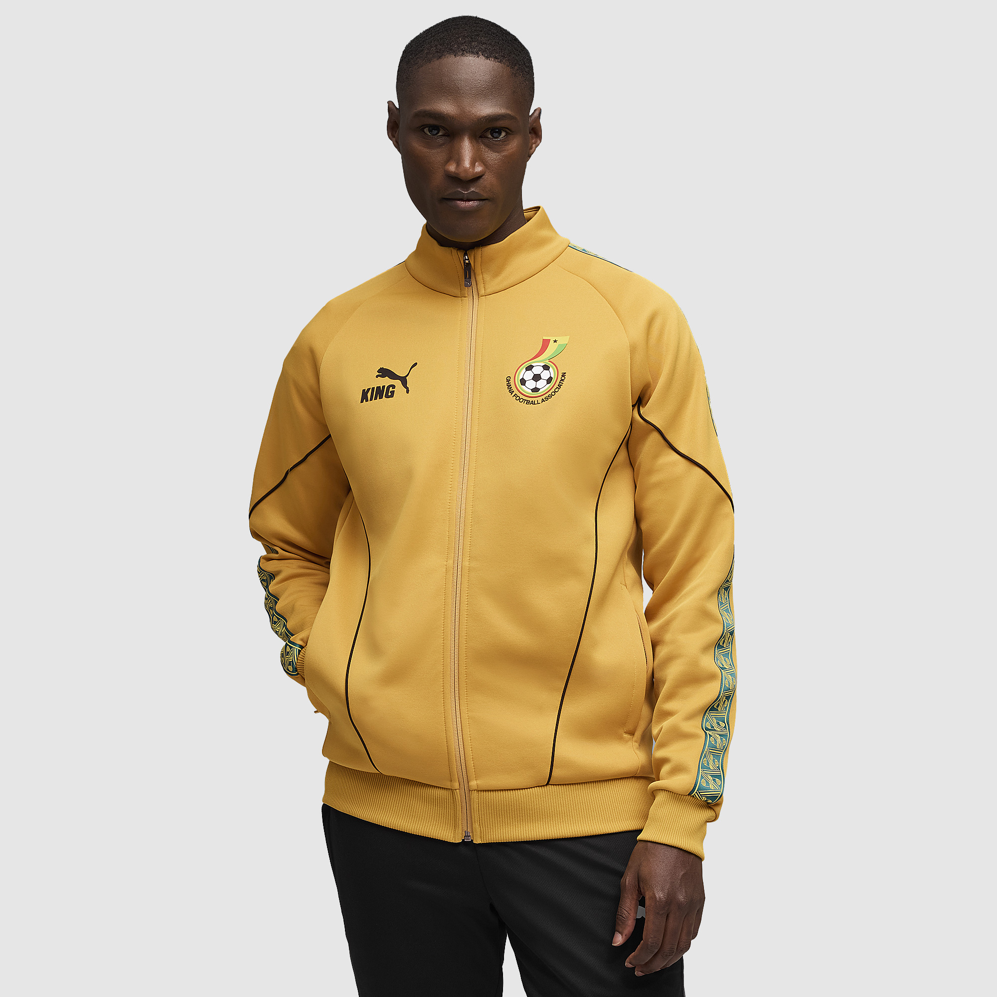 Puma Ghana 2026 King Anthem Jacket Archive Black Gold