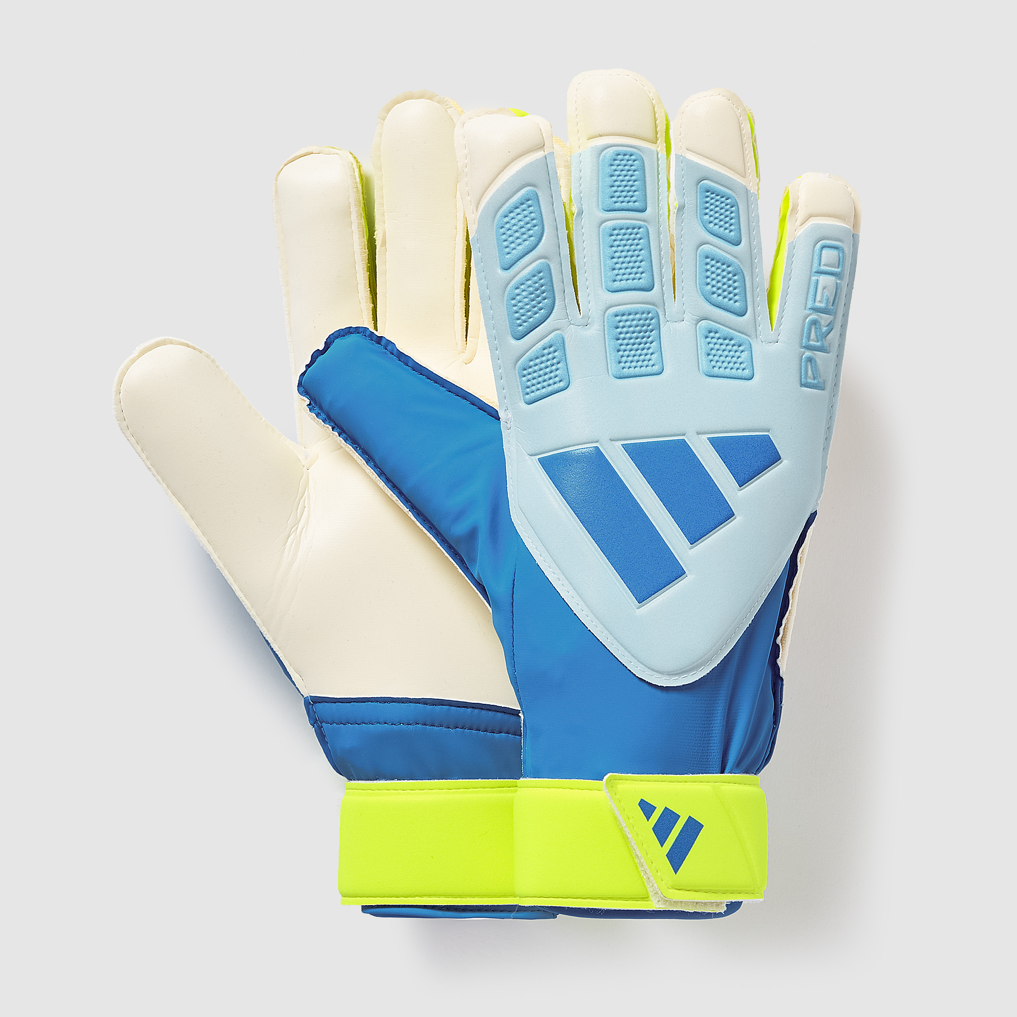 Adidas Predator Training Gk Gloves Crystal Sky Ray Solar Yellow Blue