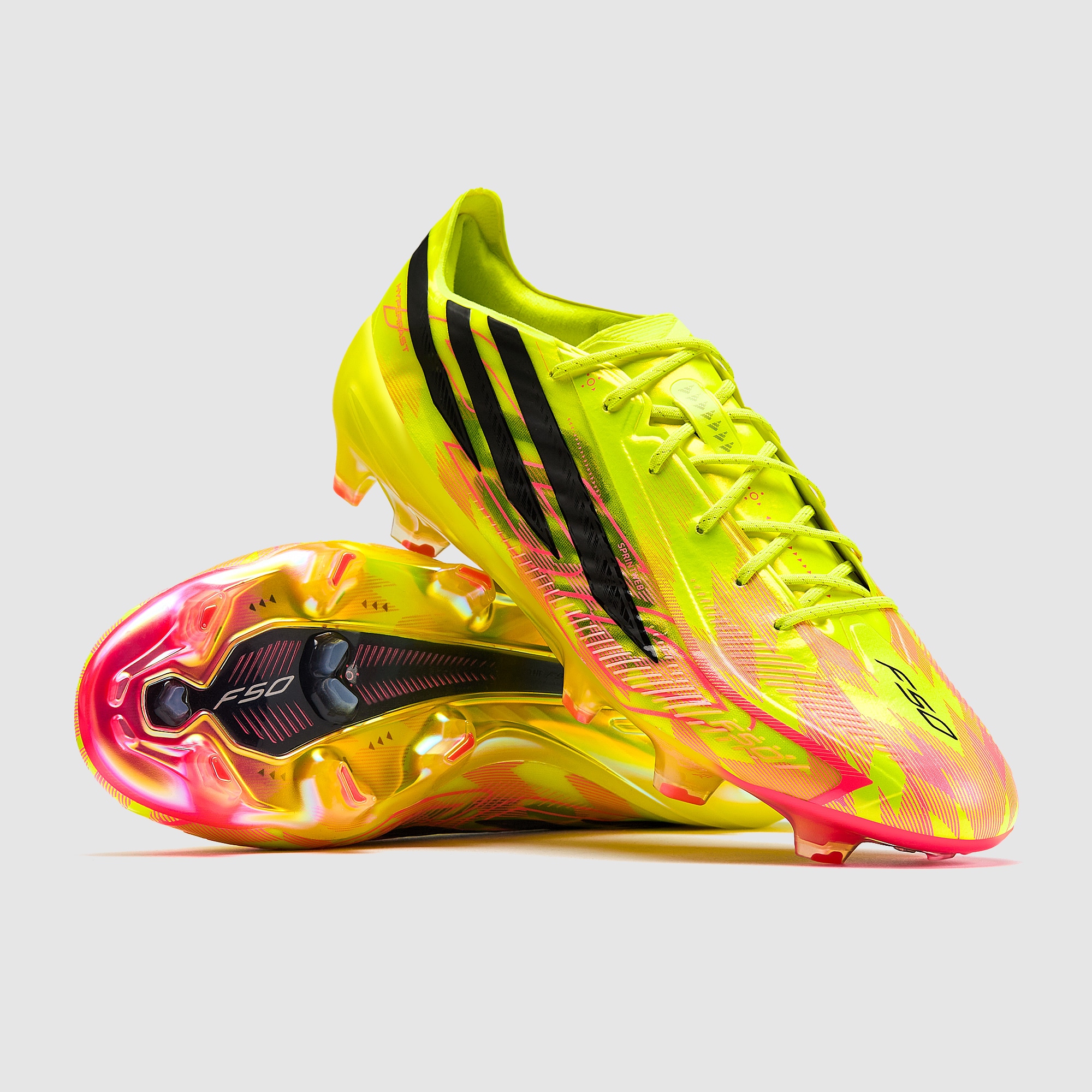 adidas F50 Hyperfast Elite FG - Gelb/Schwarz/Solar Turbo