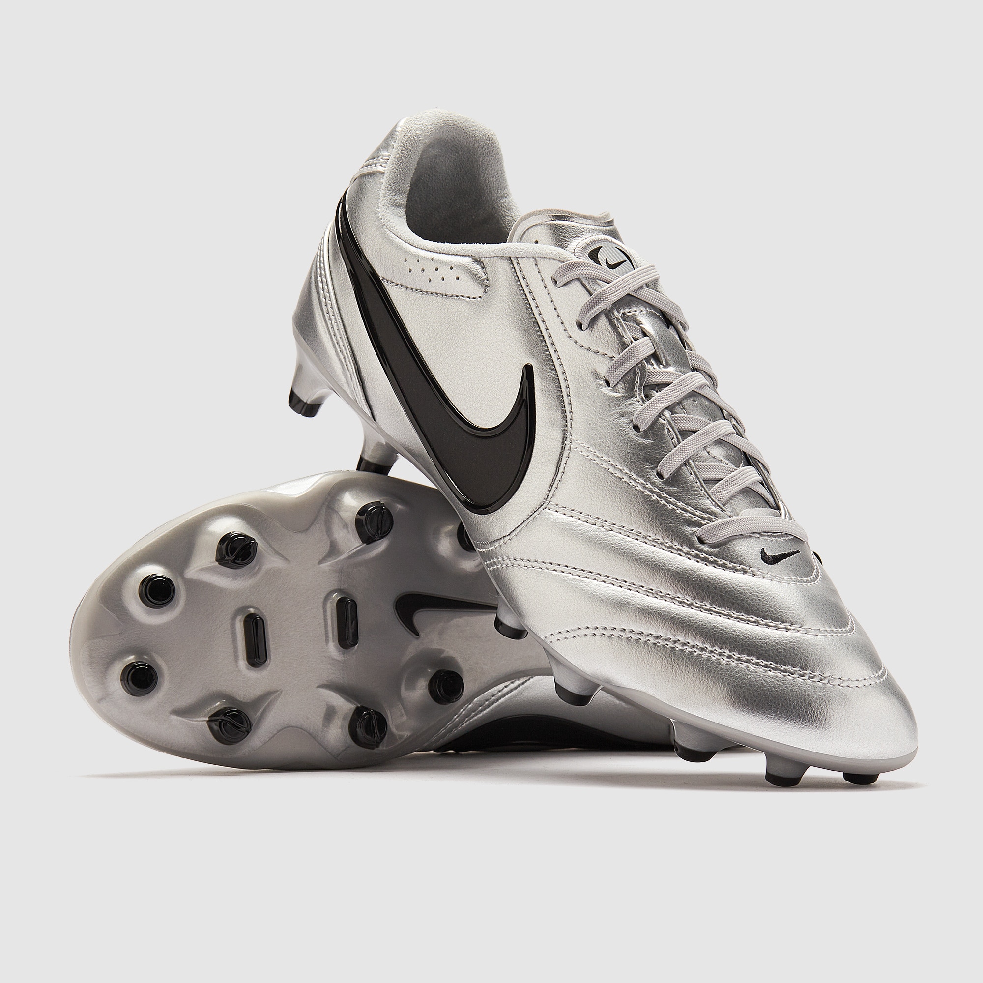 Nike Tiempo Ligera Pro FG - Mtlc Argento/Nero
