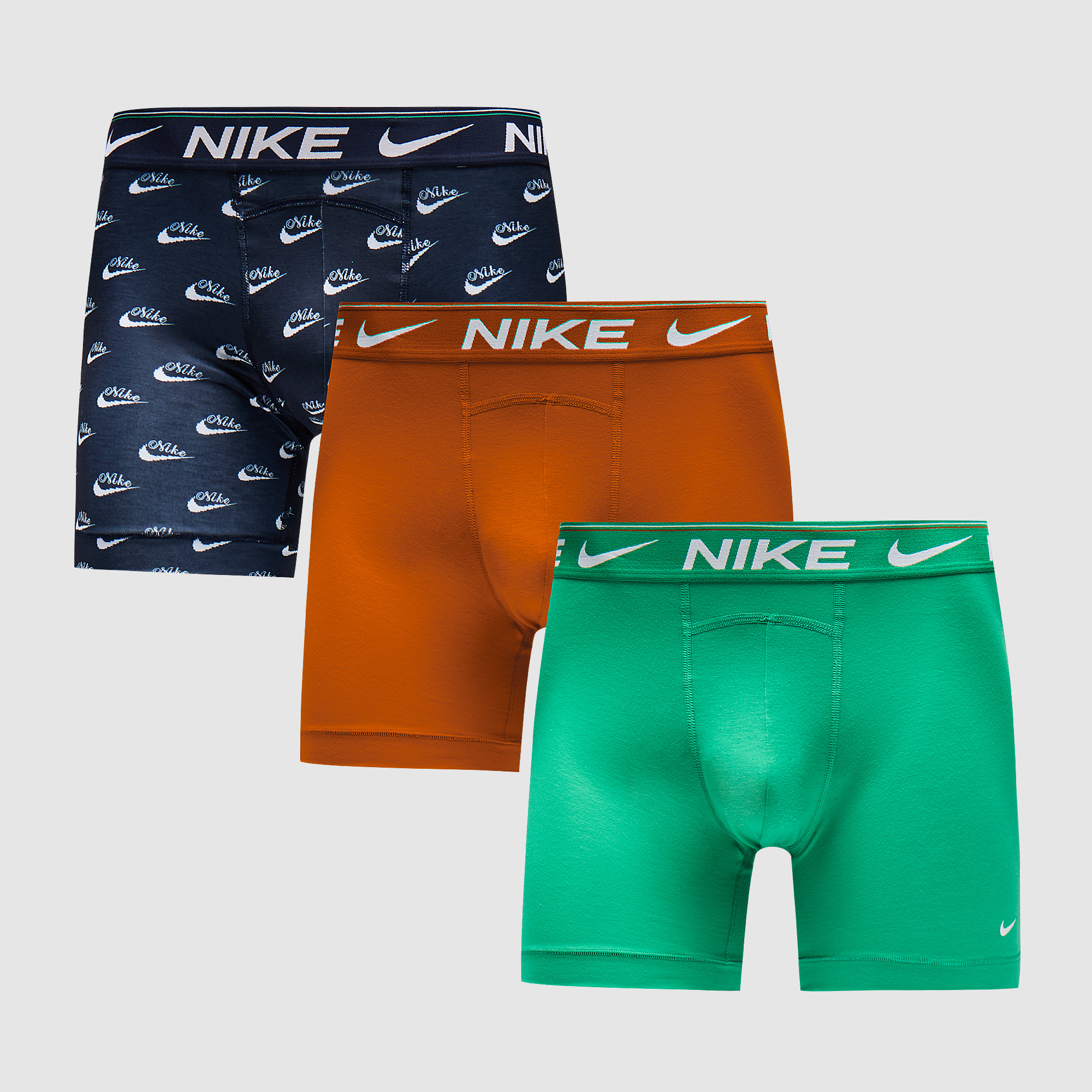 Nike Boxer Brief 3 Pack Obsidian Pxl Prt Std Grn Drk Rsst Navy
