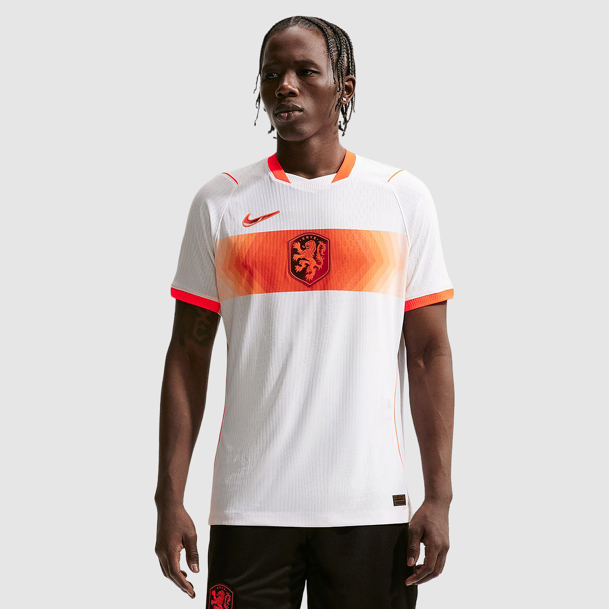 Nike Netherlands 2026 Dri Fit Adv Match Away Shirt Hyper Crimson Black White