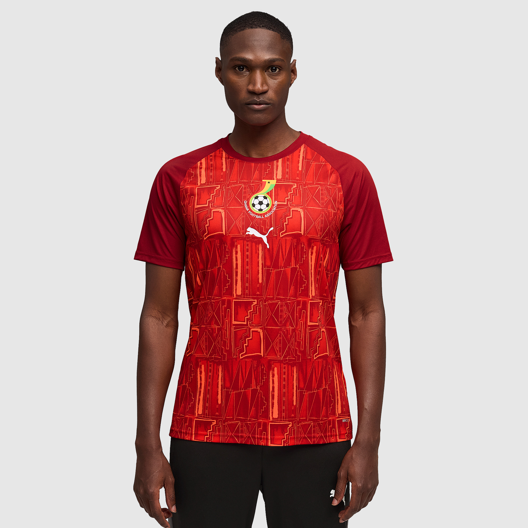 Puma Ghana 2026 Pre Match Shirt Dark Crimson Red