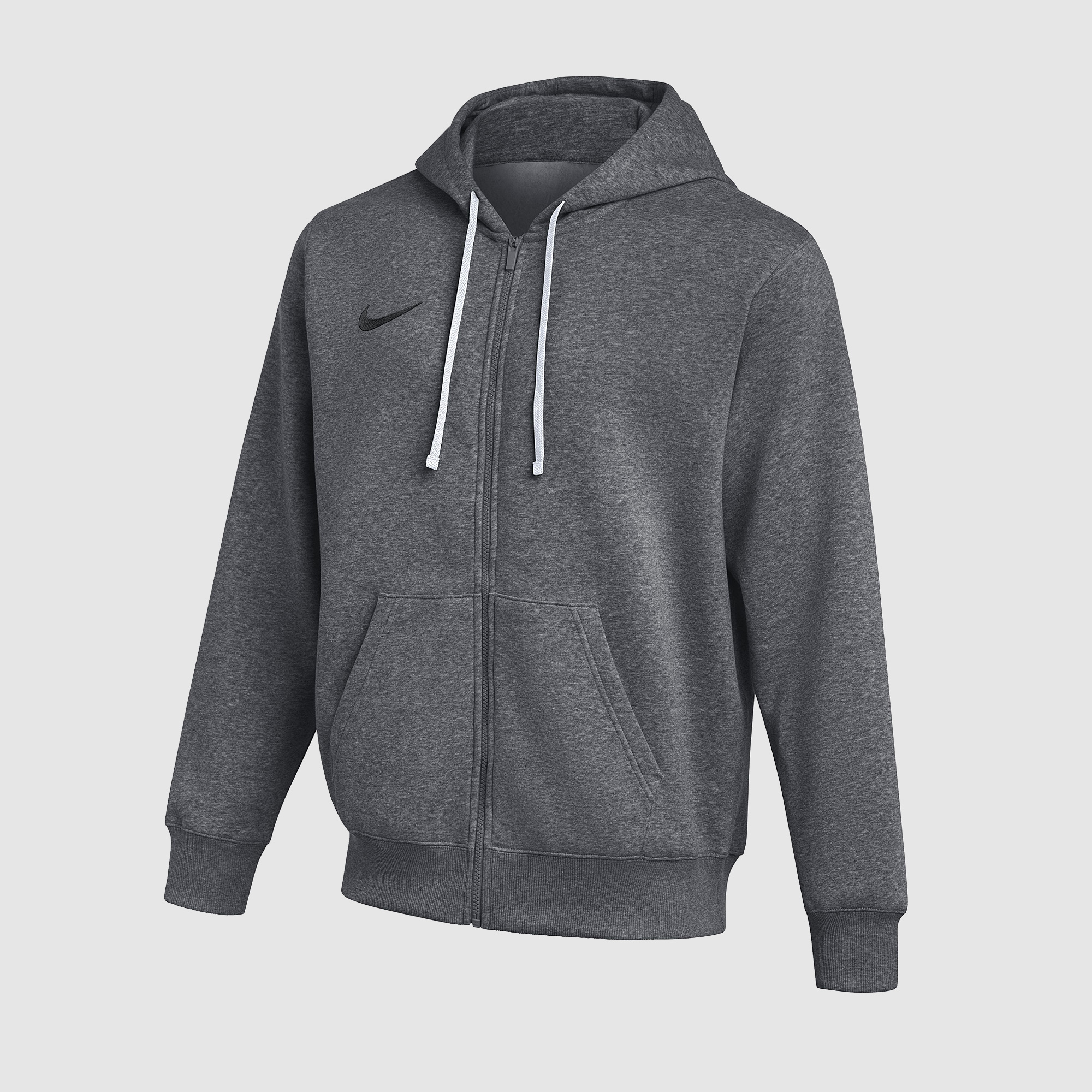 Nike Park 26 Full Zip Fleece Hoodie Grey