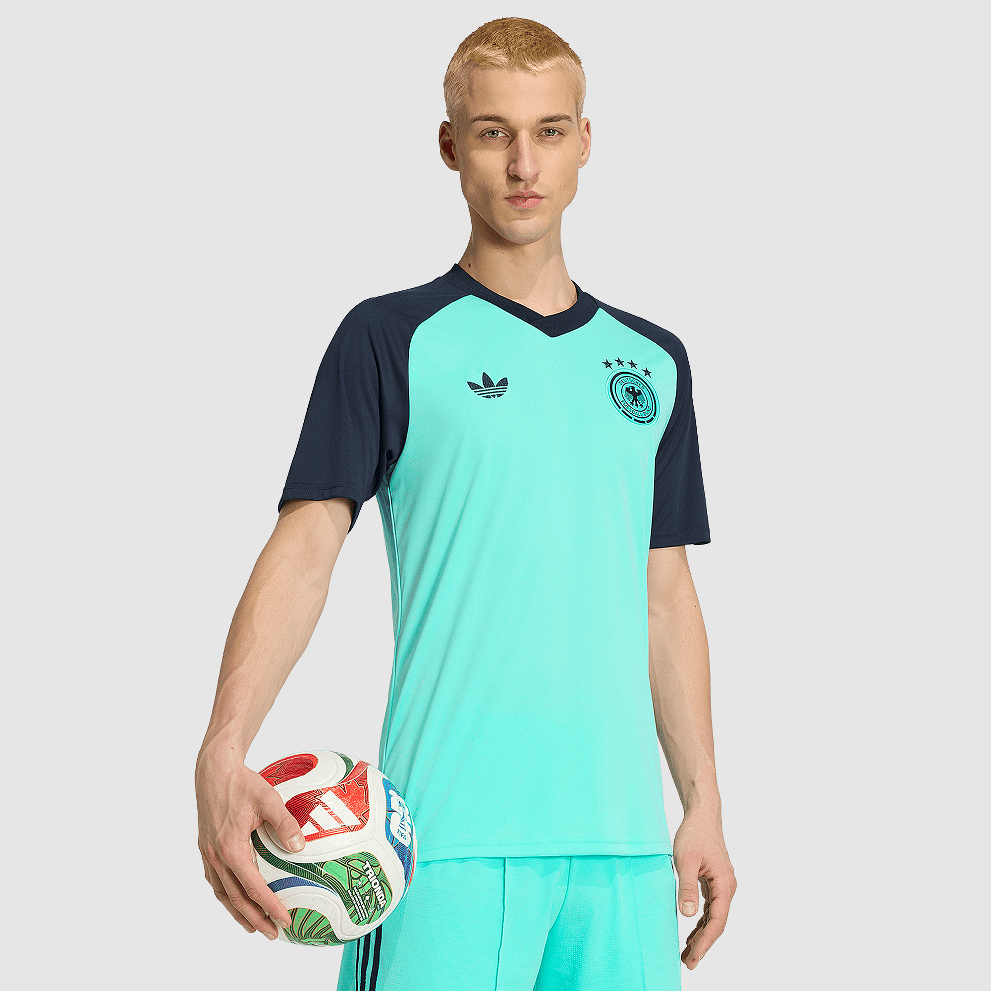 Adidas Originals Germany 2026 Pre Match Away Shirt Blue