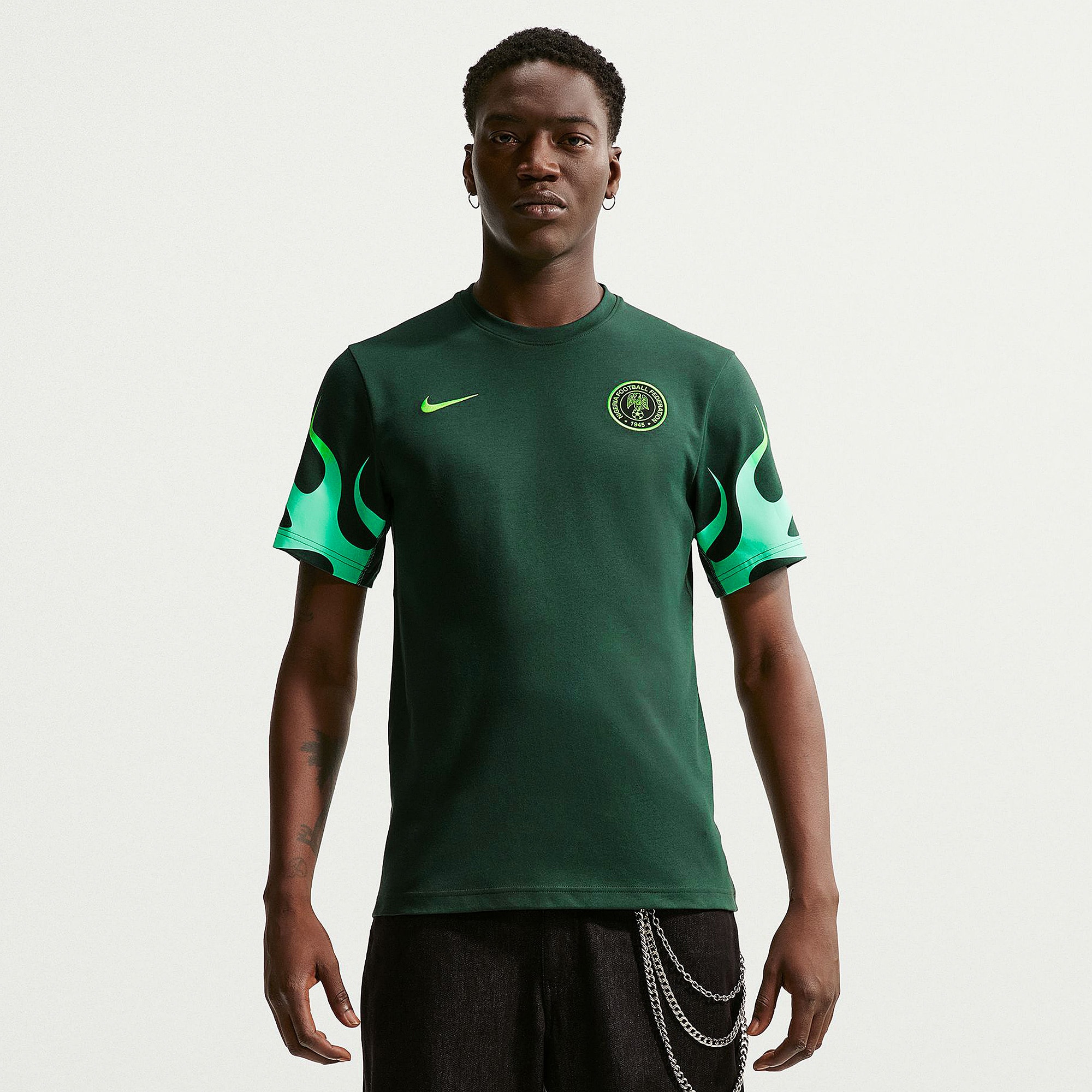 Nike Nigeria 2026 Dri-FIT Primary Stadium Match Shirt - Pro Green