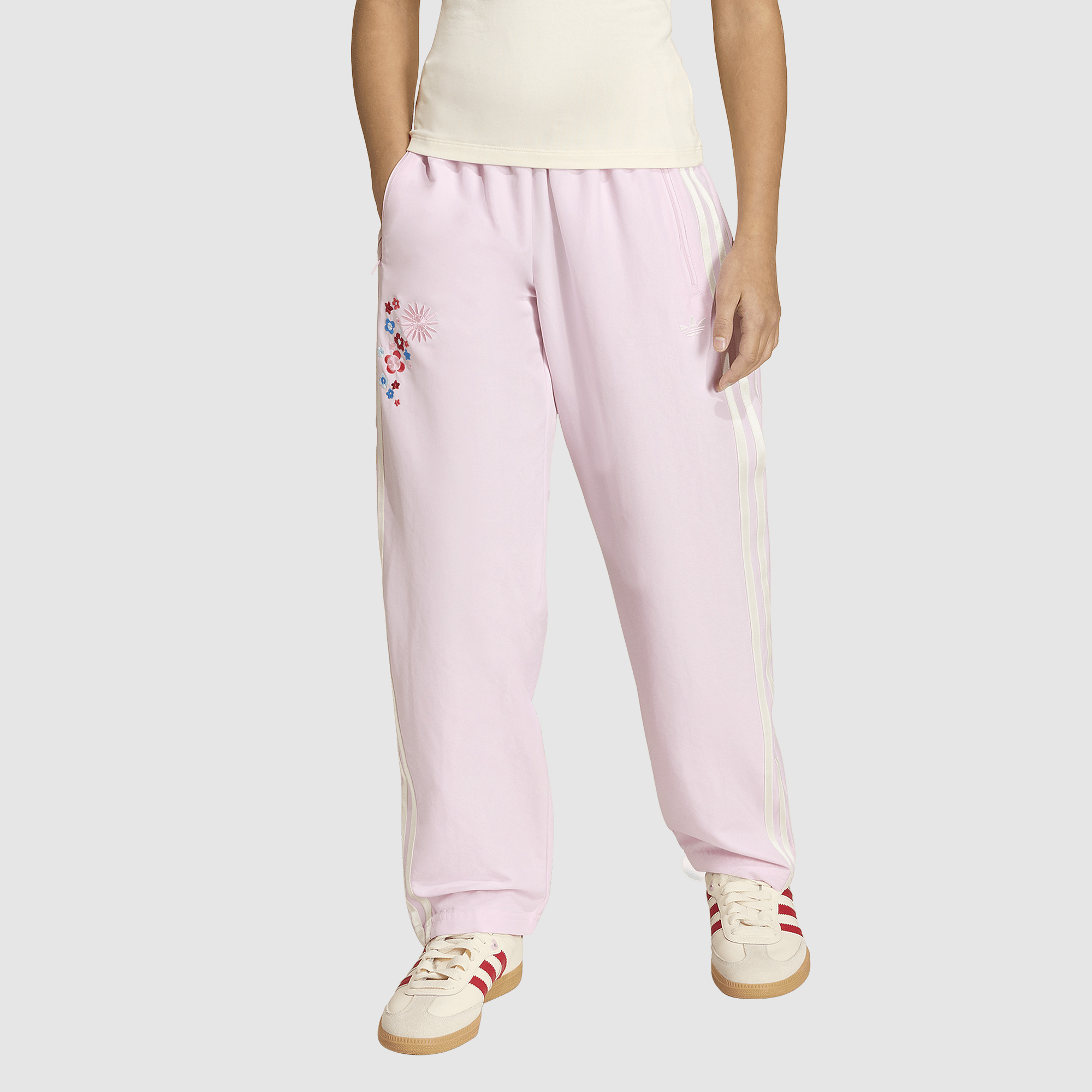 Adidas Originals X Liberty London Older Kids Track Trousers 7 16Y Pink