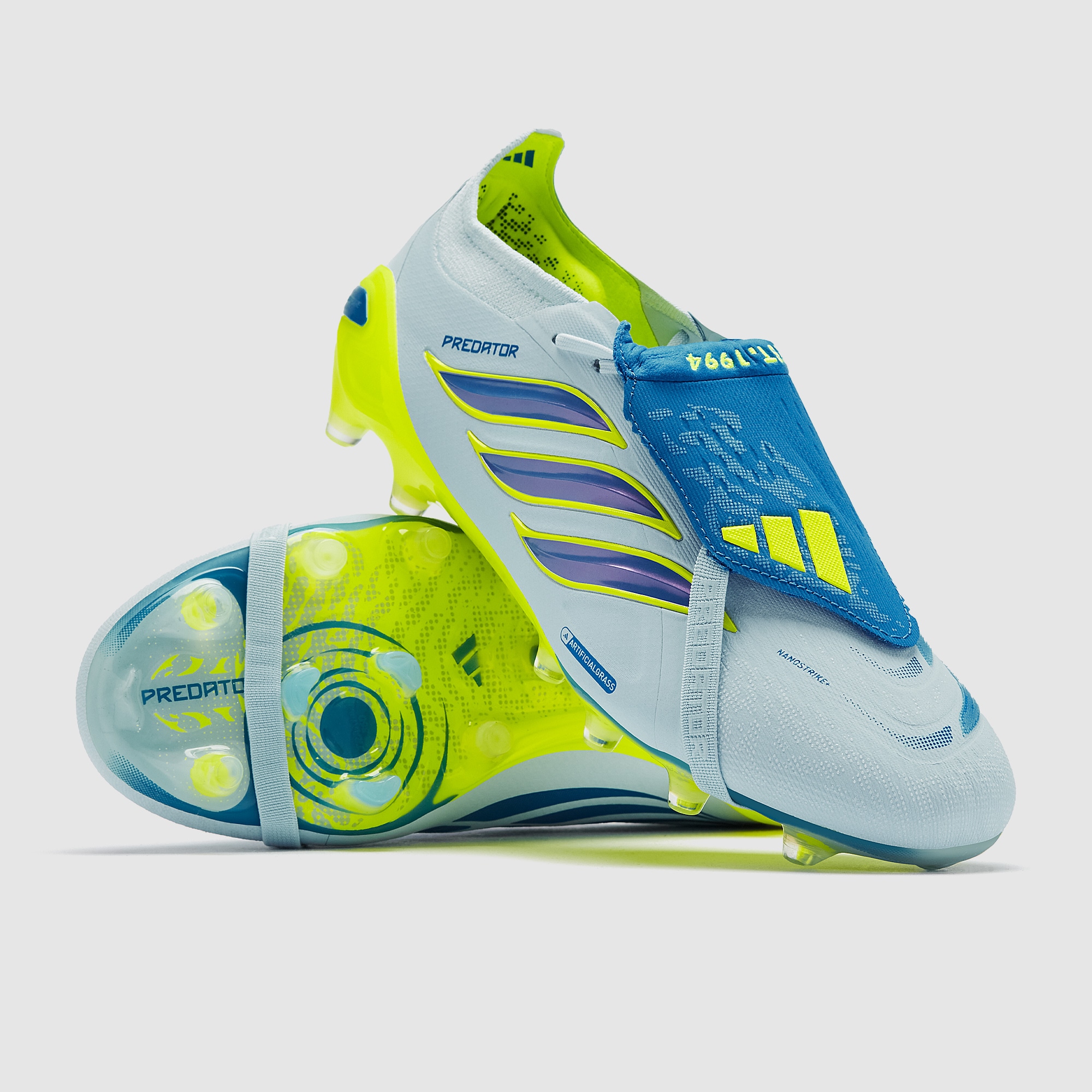 adidas Predator Elite Tongue AG - Crystal Sky/Ray Blue/Team Solar Yellow