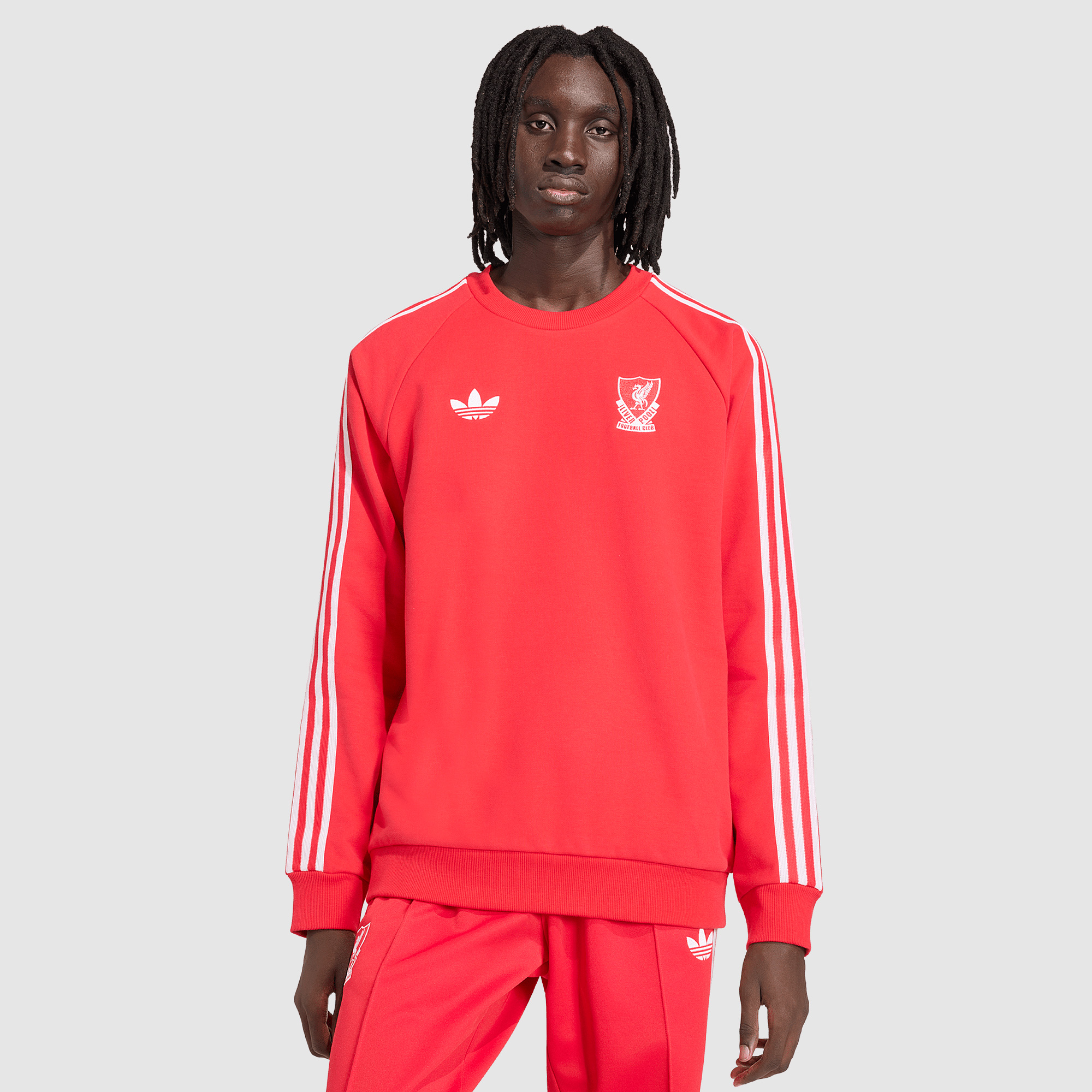 Adidas Originals Liverpool 25 26 Og Crew Sweatshirt Red
