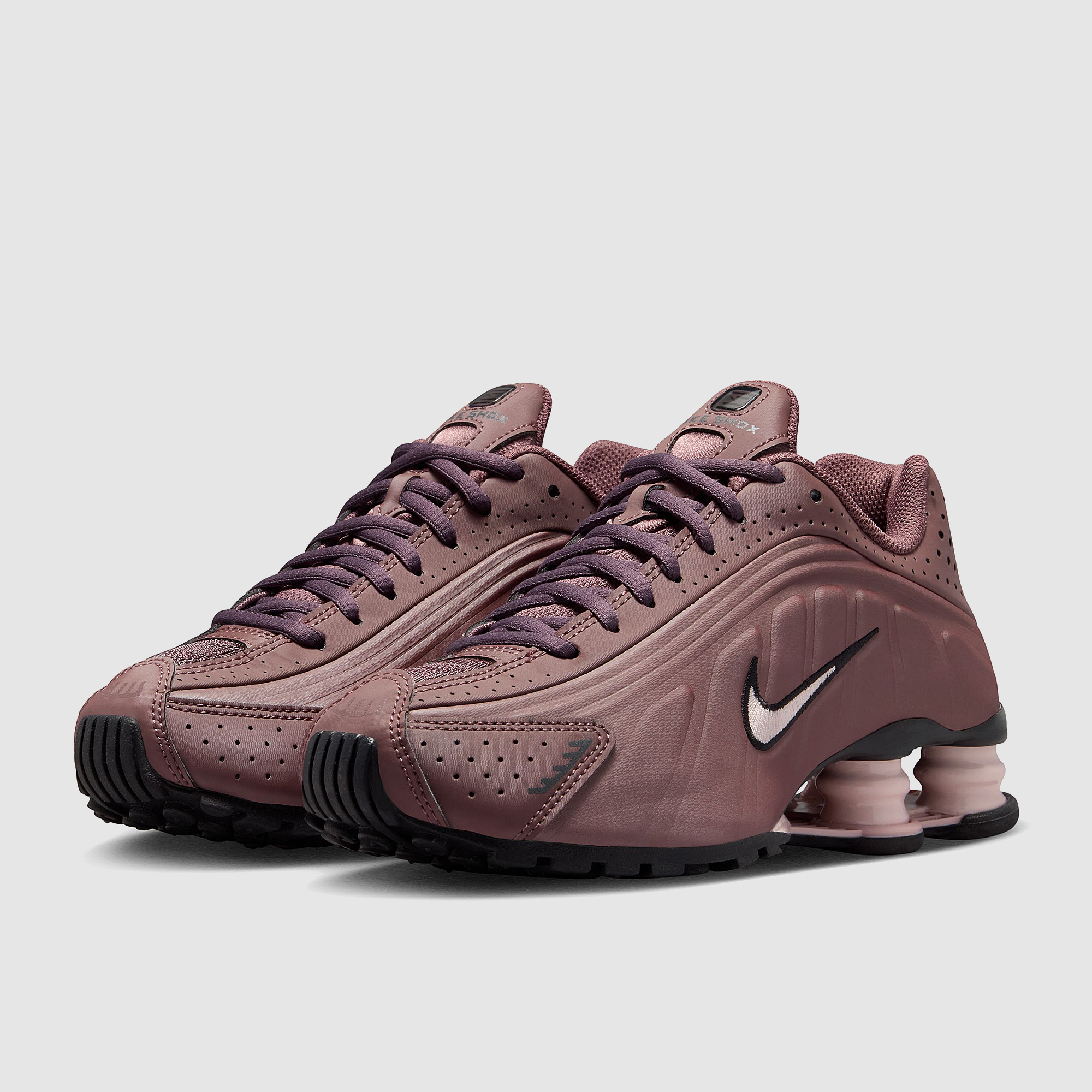 Nike Sportswear Older Kids Shox R4 Gs Tattoo Silt Crush Red/Burgundy