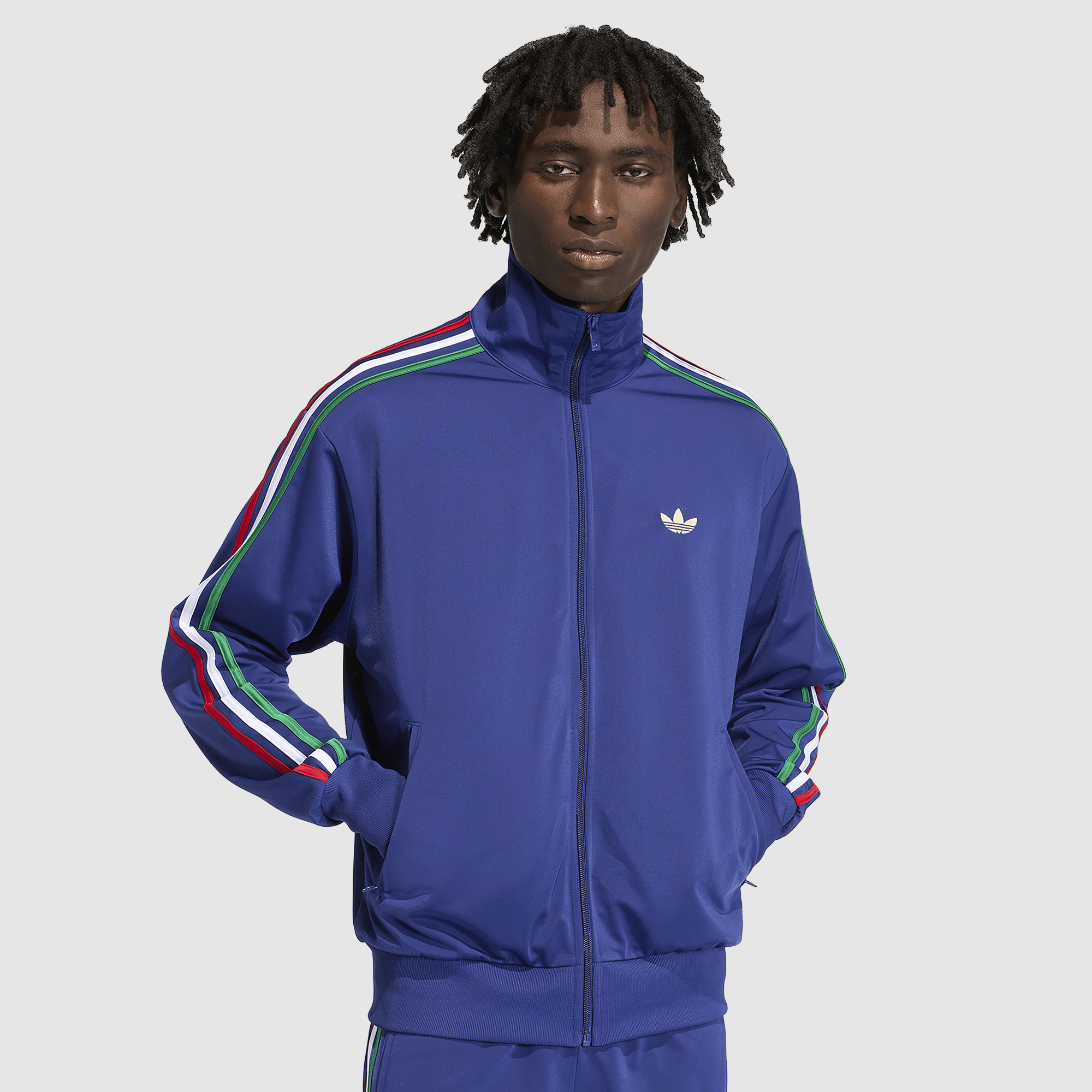 Adidas Originals Firebird Track Top Victory Collegiate Green White Blue