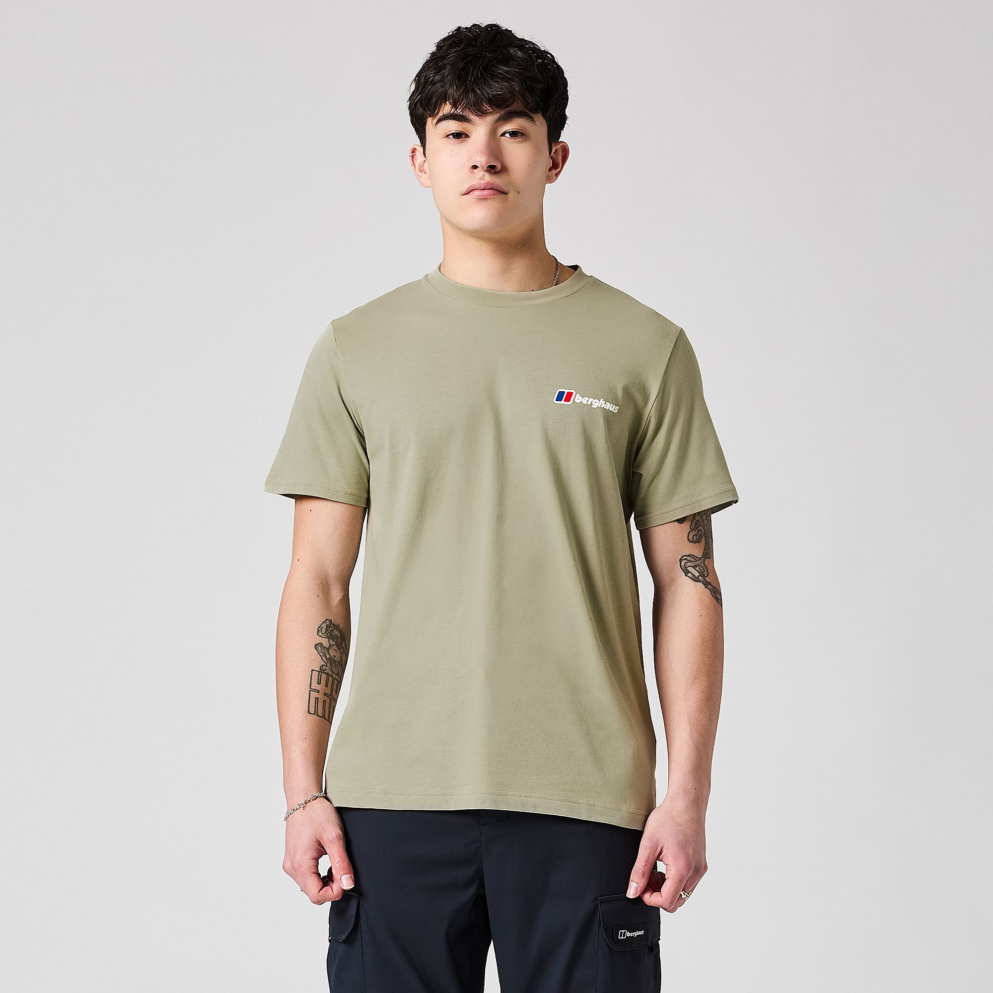 Berghaus Front Back T Shirt Wisdom Green