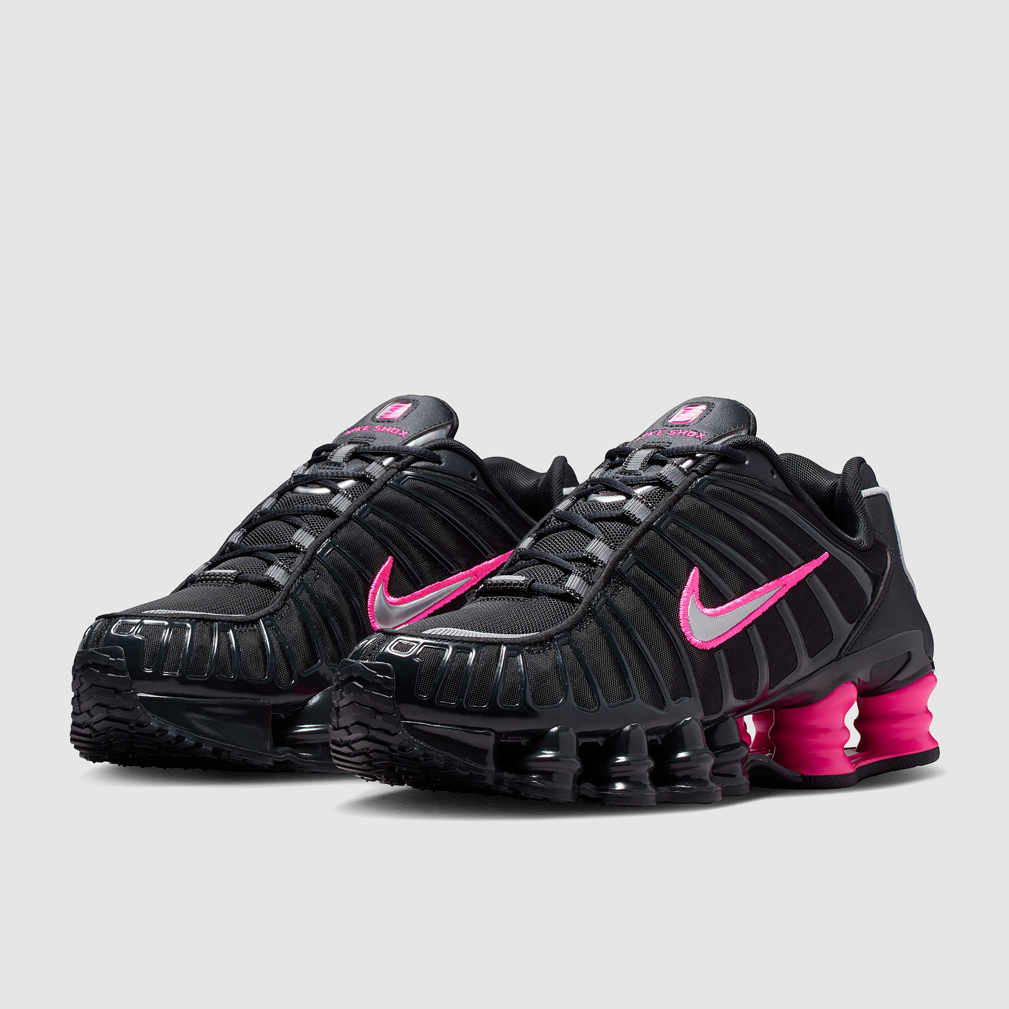 Nike Sportswear Womens Shox Tl Off Noir Metallic Hyper Silver/Pink