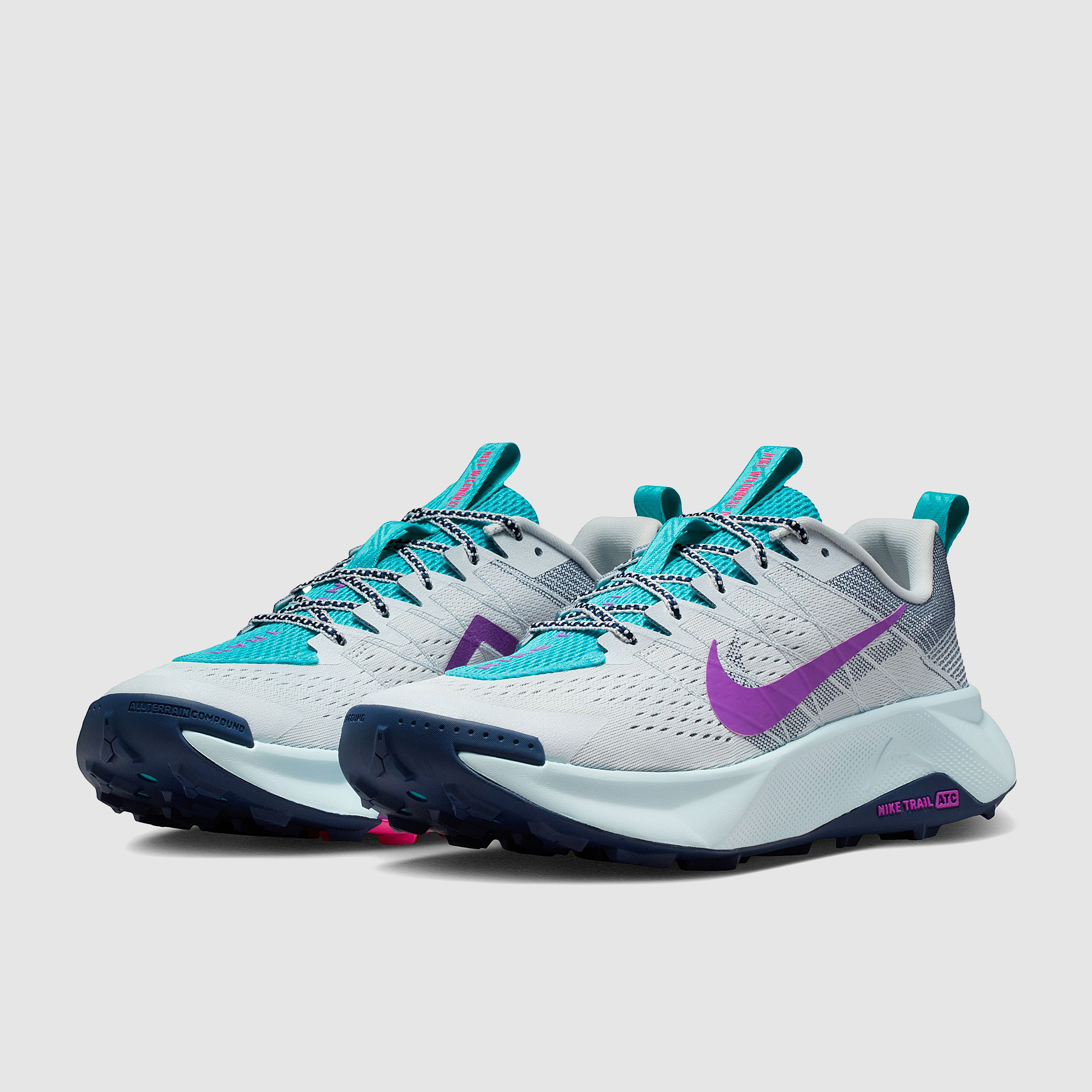 Nike Reactx Wildhorse 10 Pure Platinum Vivid Purple Midnight Navy Dusty Cactus Hyper Pink Glacier Blue Grey