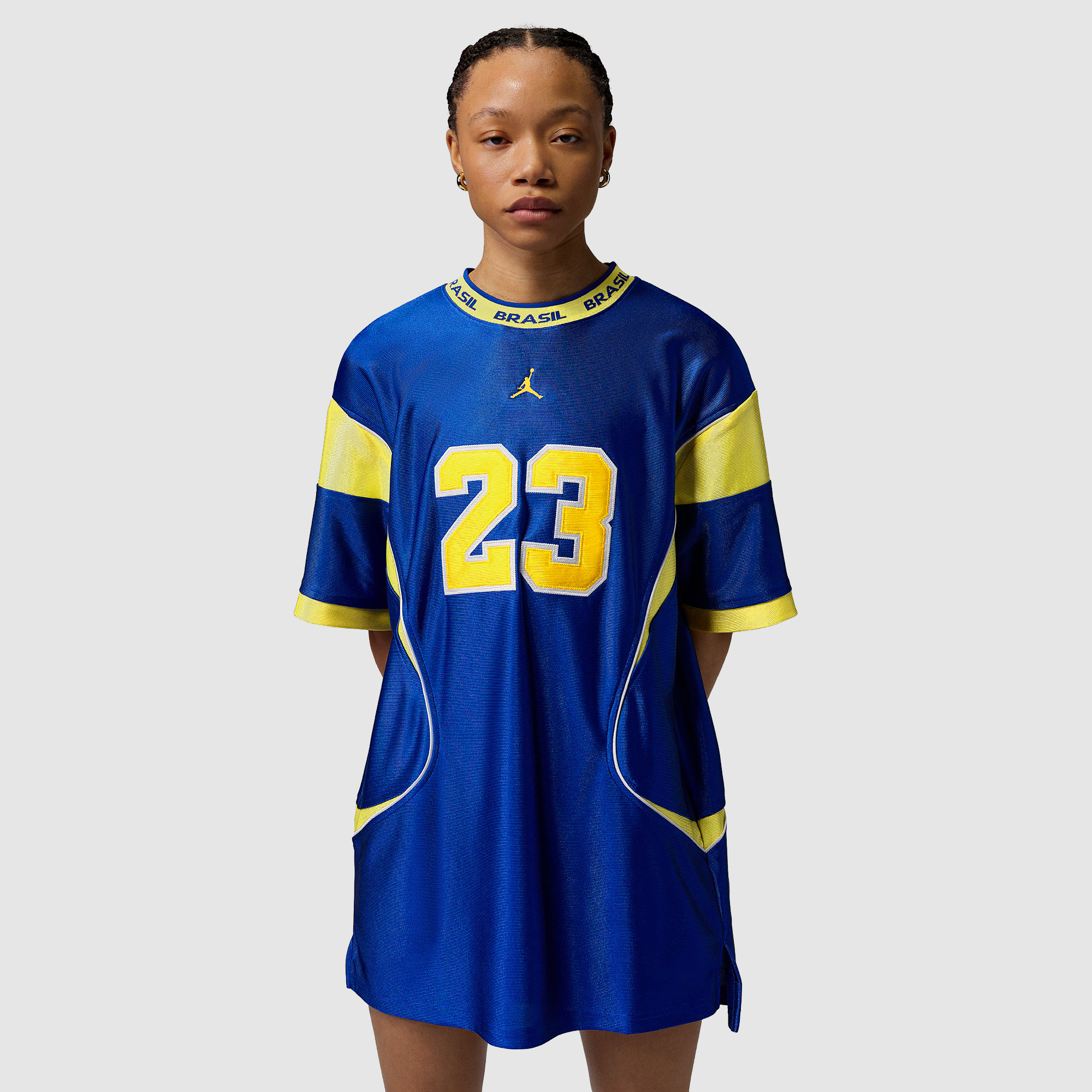 Jordan Brooklyn Brazil 2026 Womens Jersey Dress Old Royal Yellow Pulse Blue