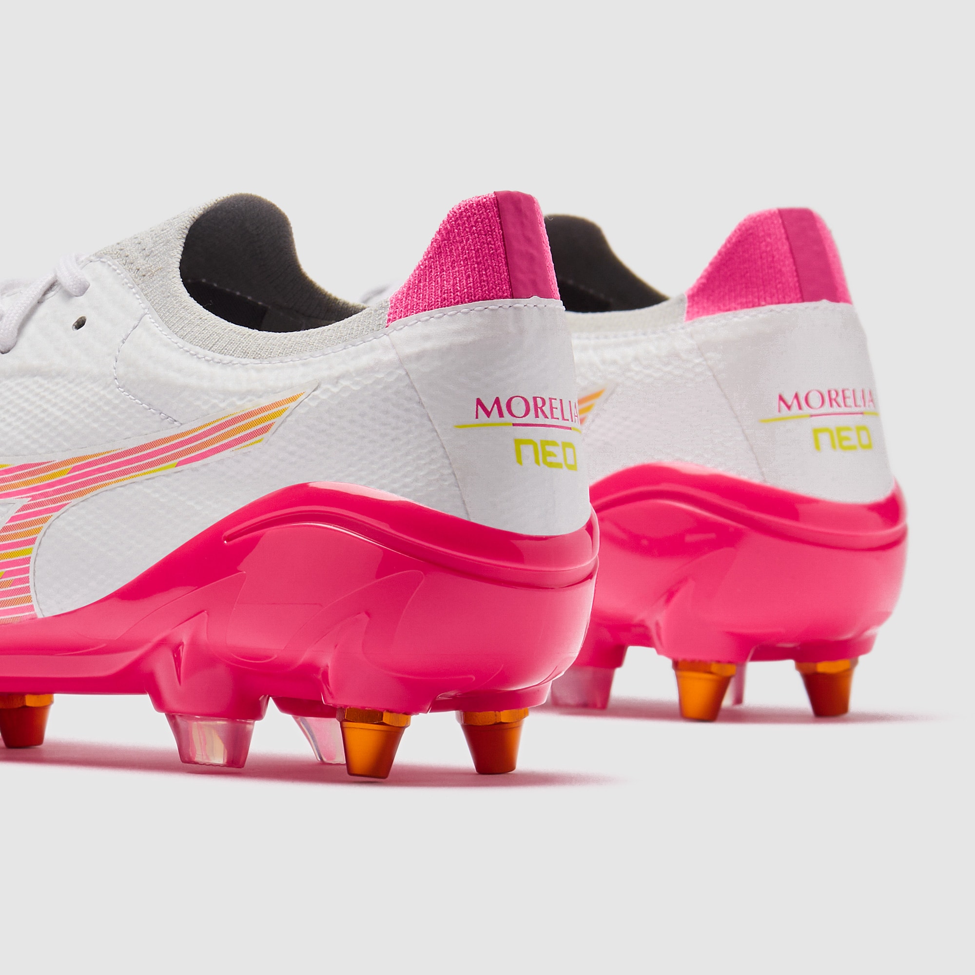 イジュノ ネパ Mizuno Morelia Neo IV Beta Elite Mix Soft Ground - White/Pink
