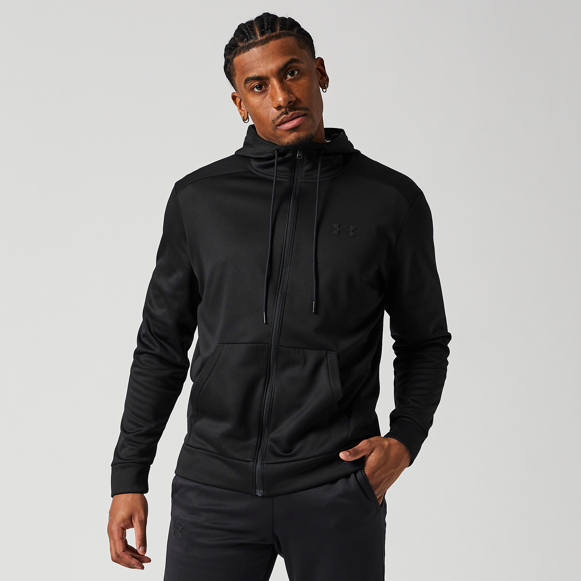 Under Armour Fleece Full Zip Hoodie Black