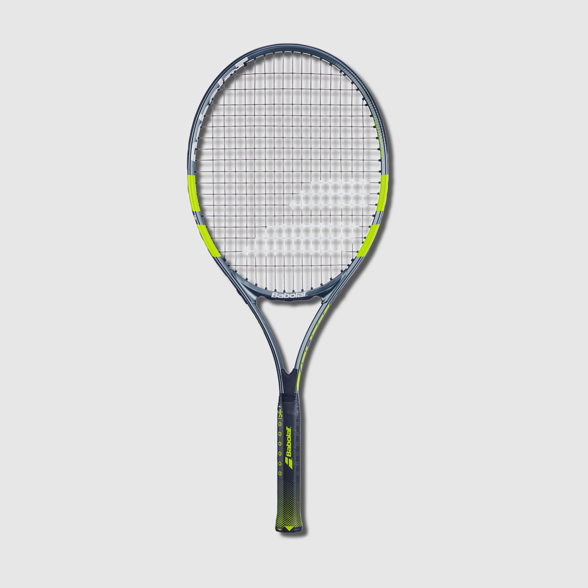 Babolat Carlitos 26 Inch Junior Tennis Racket - Grey/Fluo Yellow - Boys ...