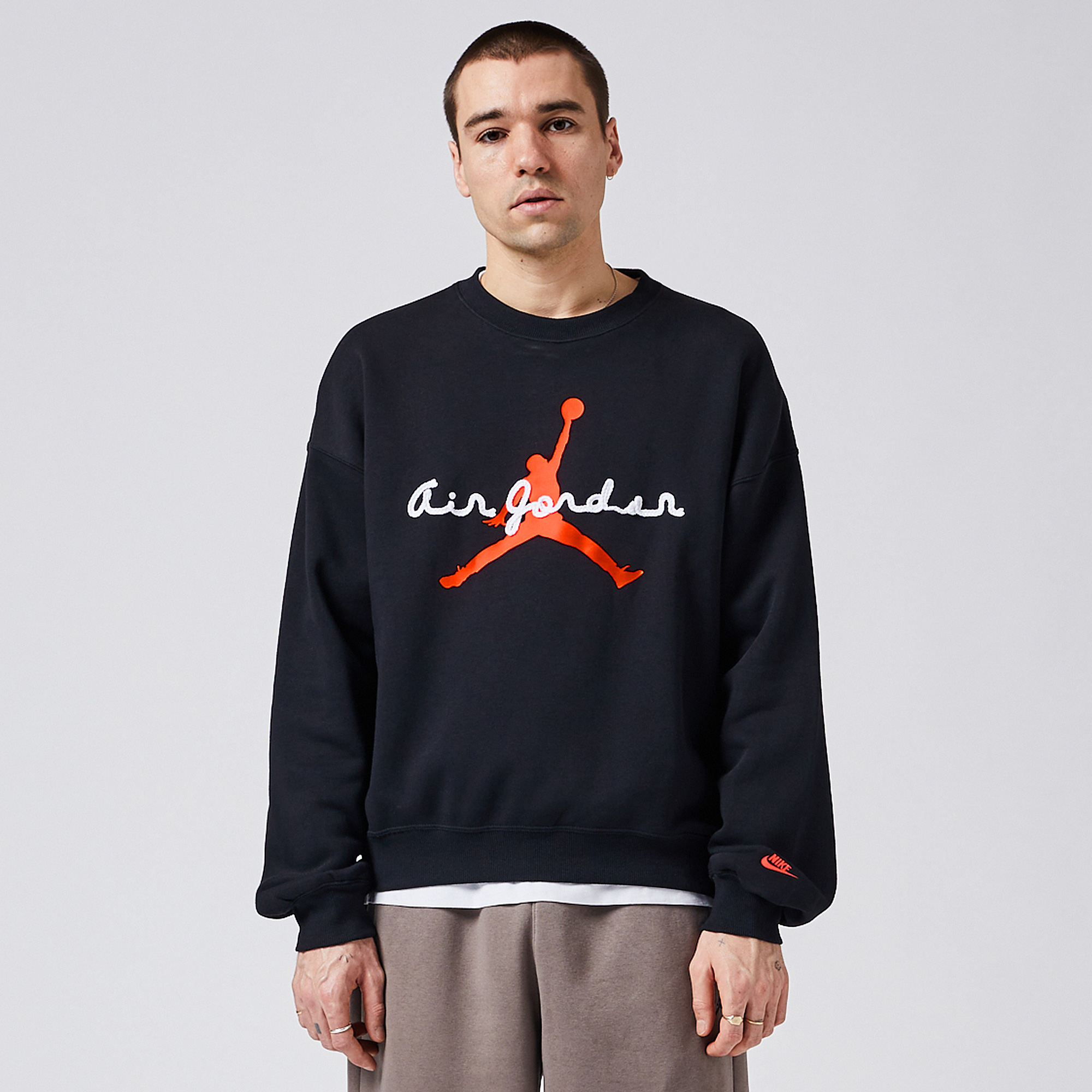 Jordan Brooklyn Aj 6 Crewneck Sweatshirt Infrared 23 Black