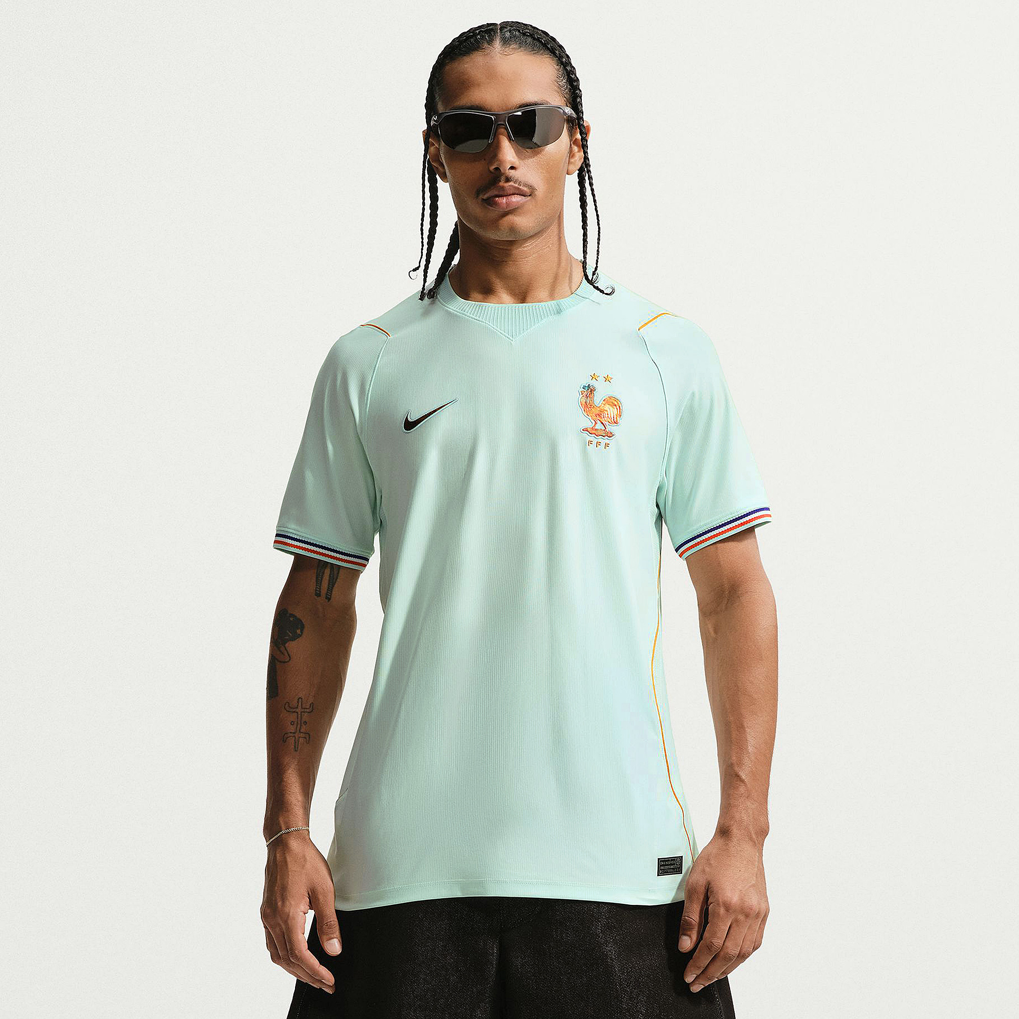 Nike France 2026 Dri Fit Stadium Away Shirt Igloo Monarch Monarch White