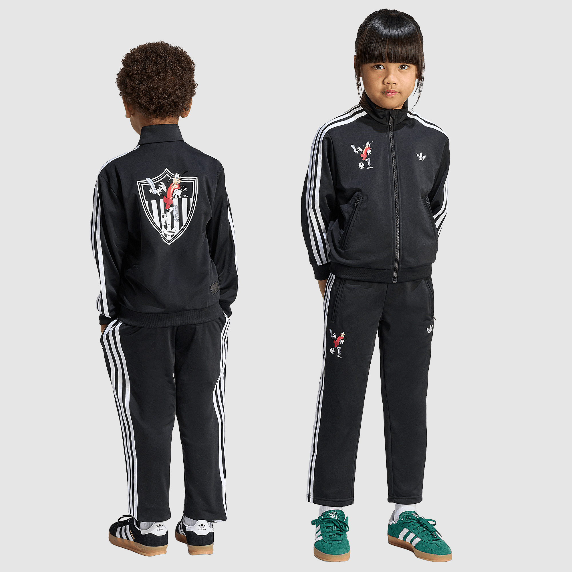 Adidas Originals X Disney Younger Kids Firebird Tracksuit 3 8Y White Black