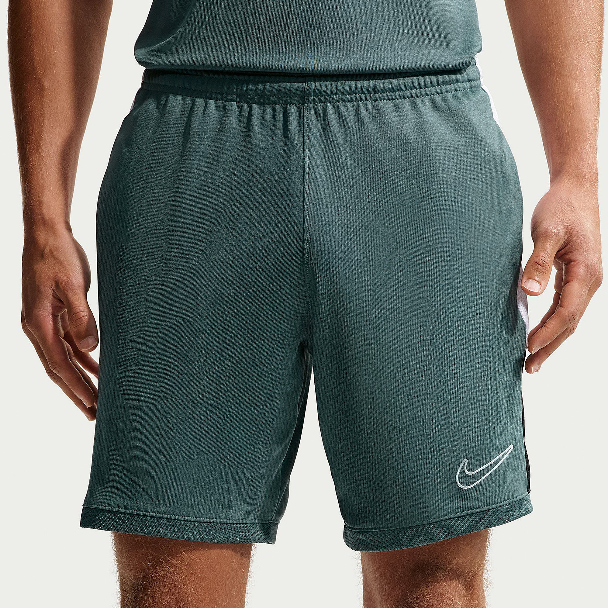 Nike Dri Fit Academy 25 Shorts Mineral Slate White Black White Grey