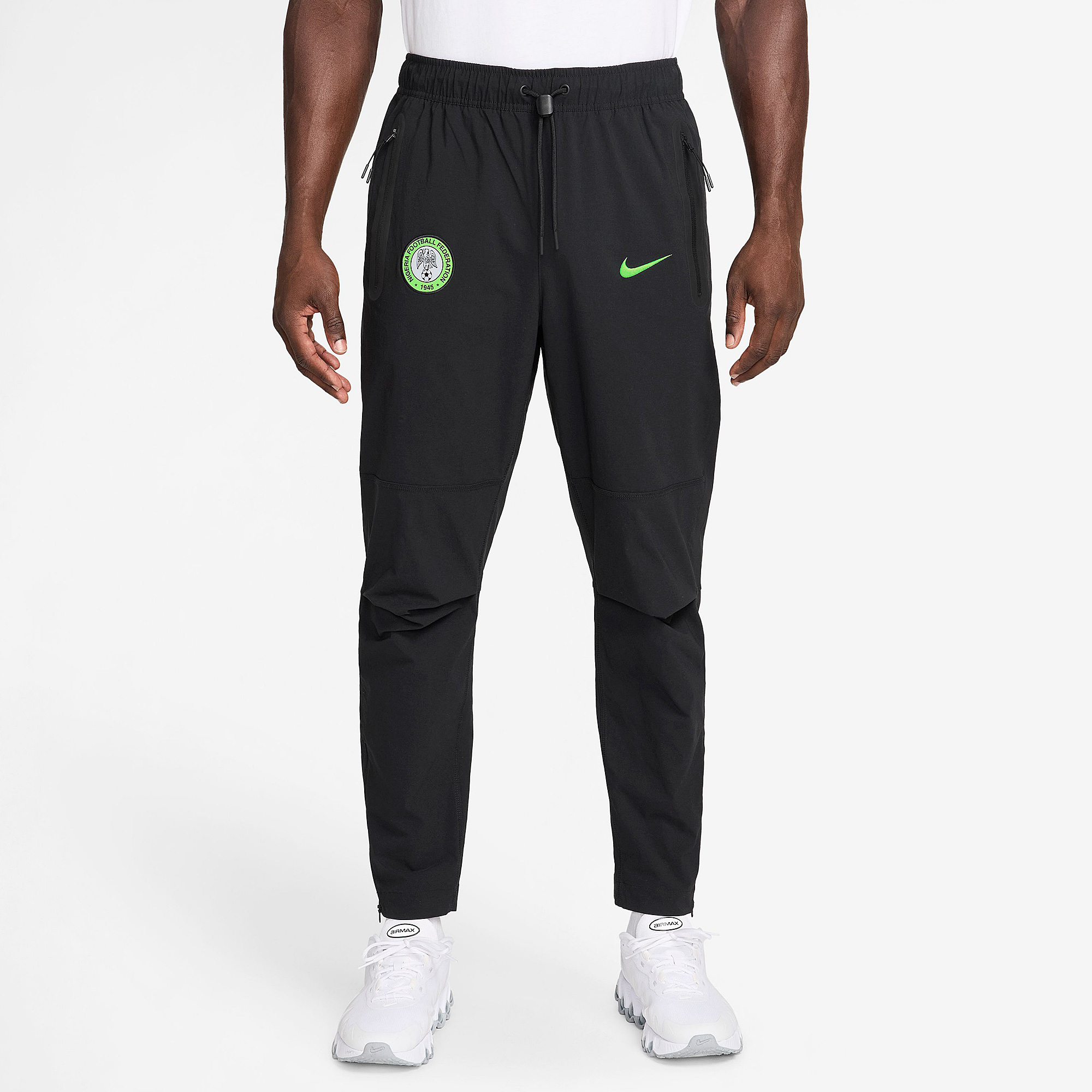 Nike Nigeria 2026 Tech Woven Pants Electric Green Black