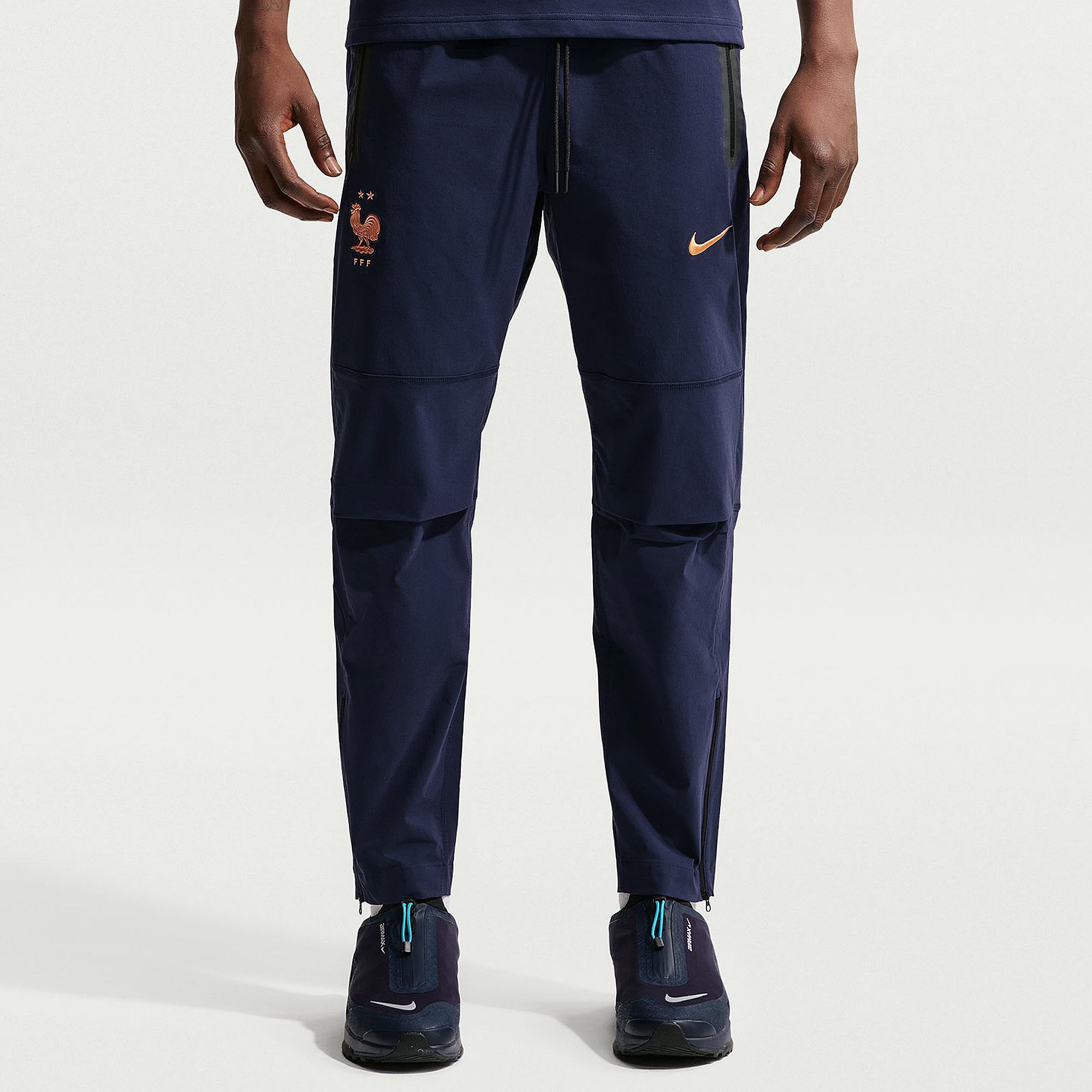 Nike France 2026 Tech Woven Pants Blackened Metallic Copper Blue