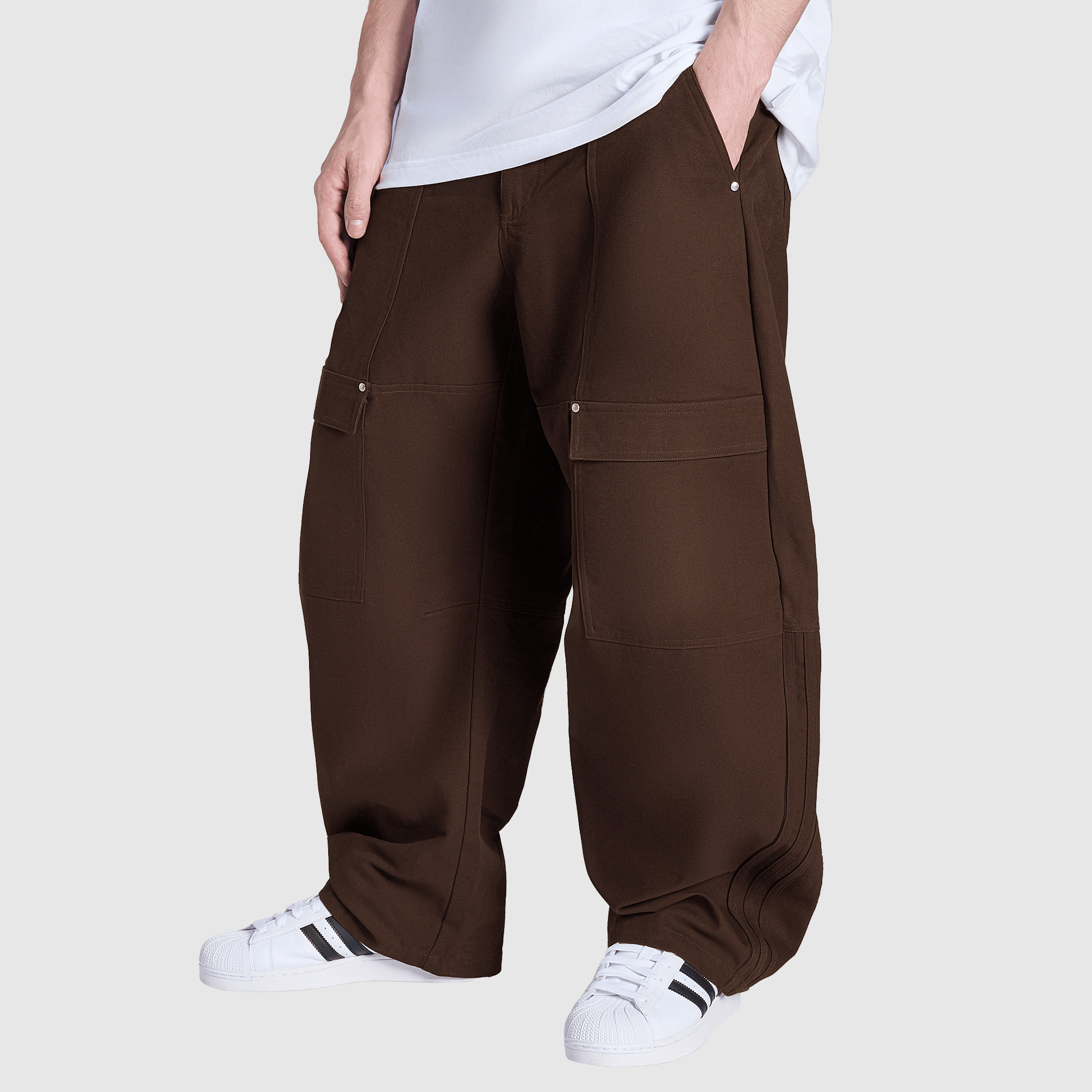 Adidas Originals Cargo Trousers Brown