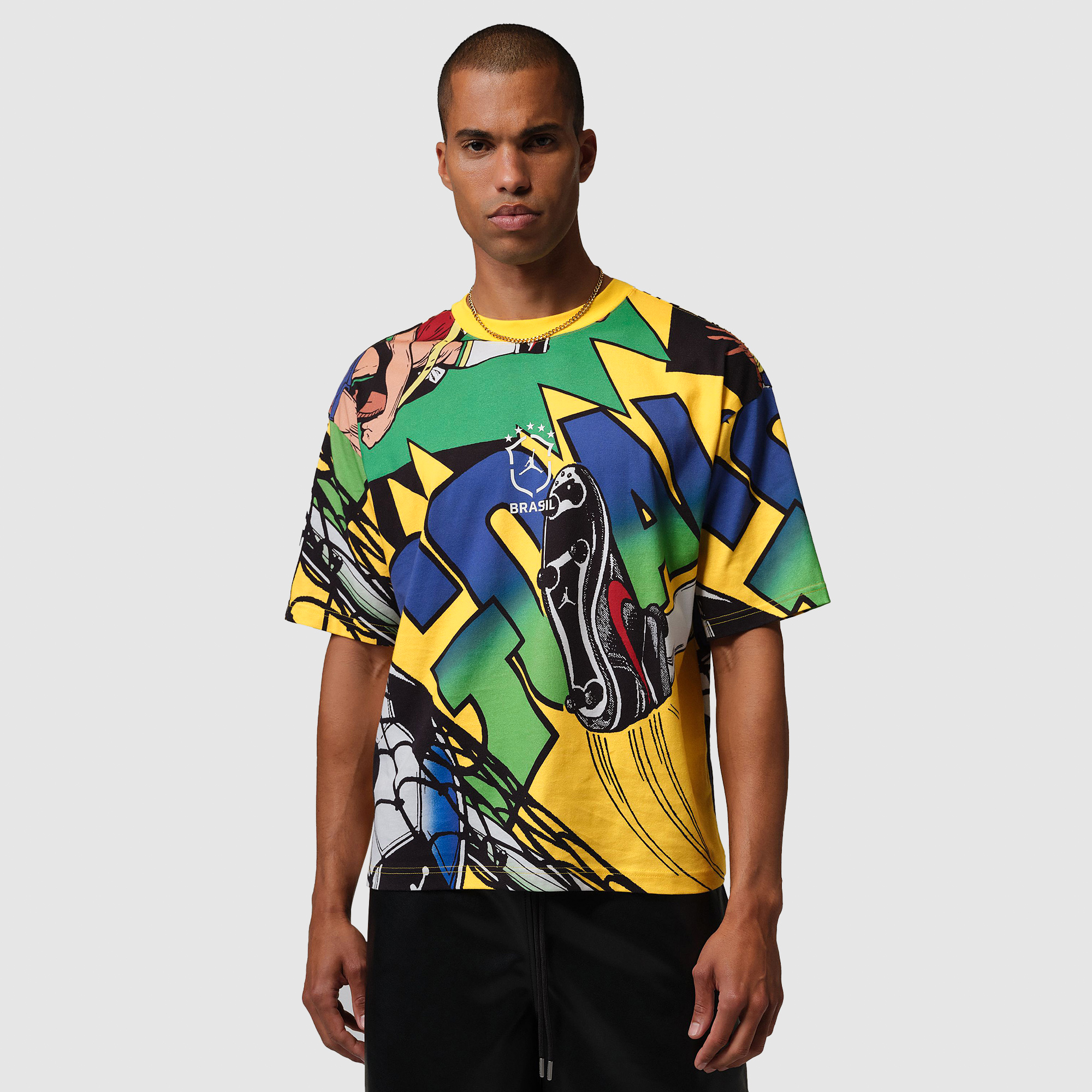 Jordan X Brazil 2026 Essentials Boxy T Shirt Varsity Maize Yellow