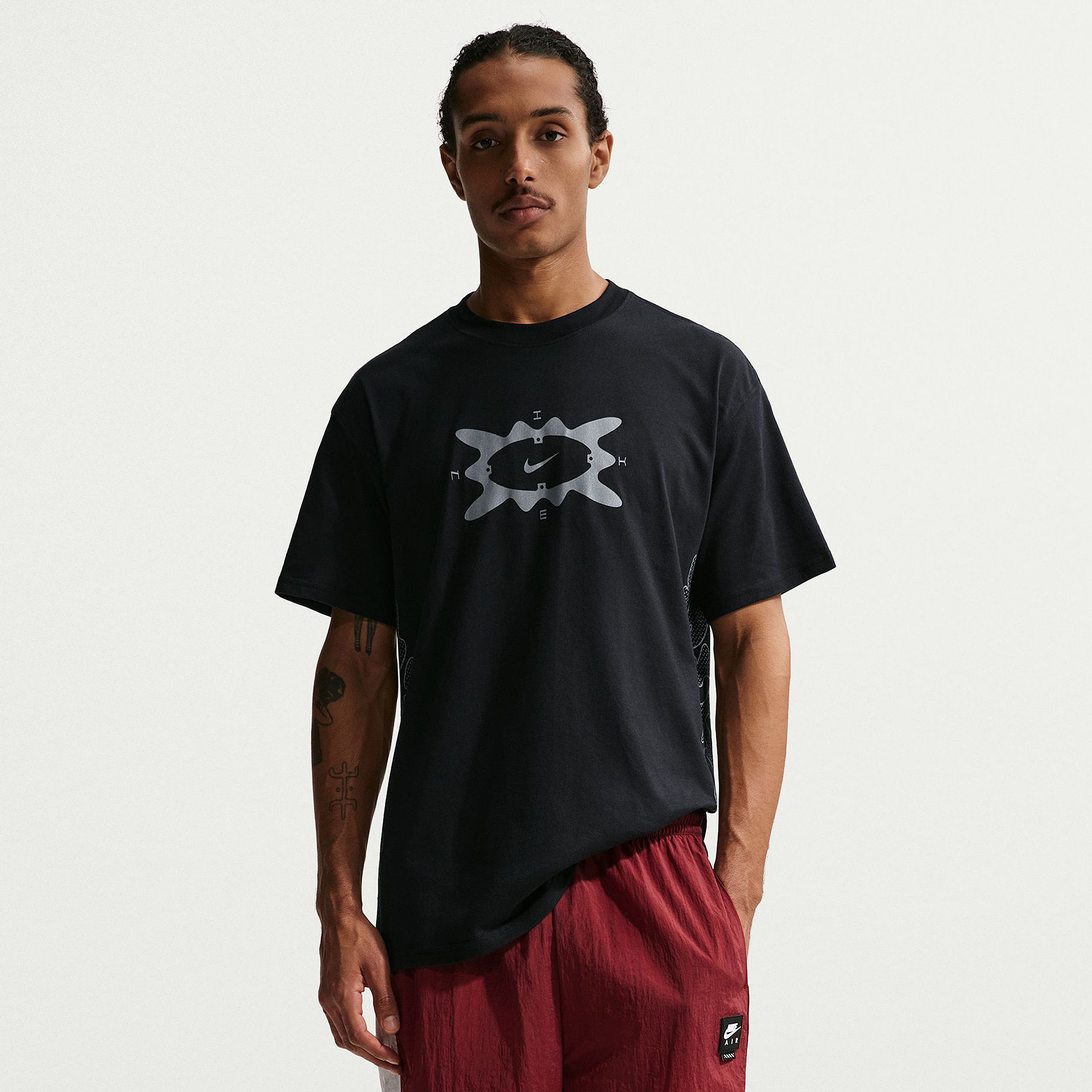 Nike Sportswear T Shirt Reflect Silver Black