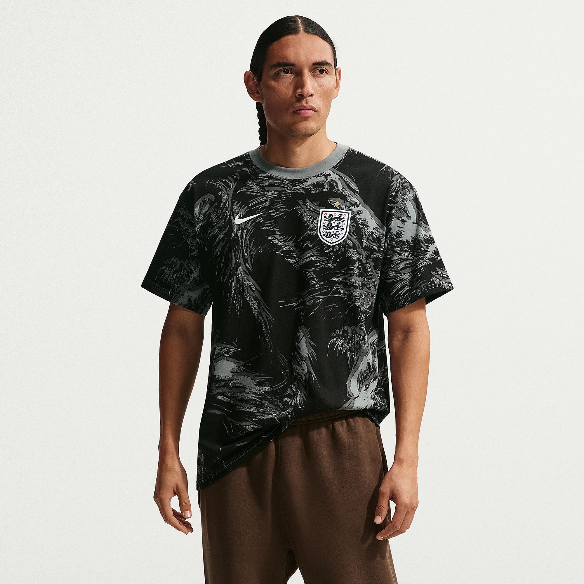 Nike England 2026 Aop Shirt Dark Steel Grey