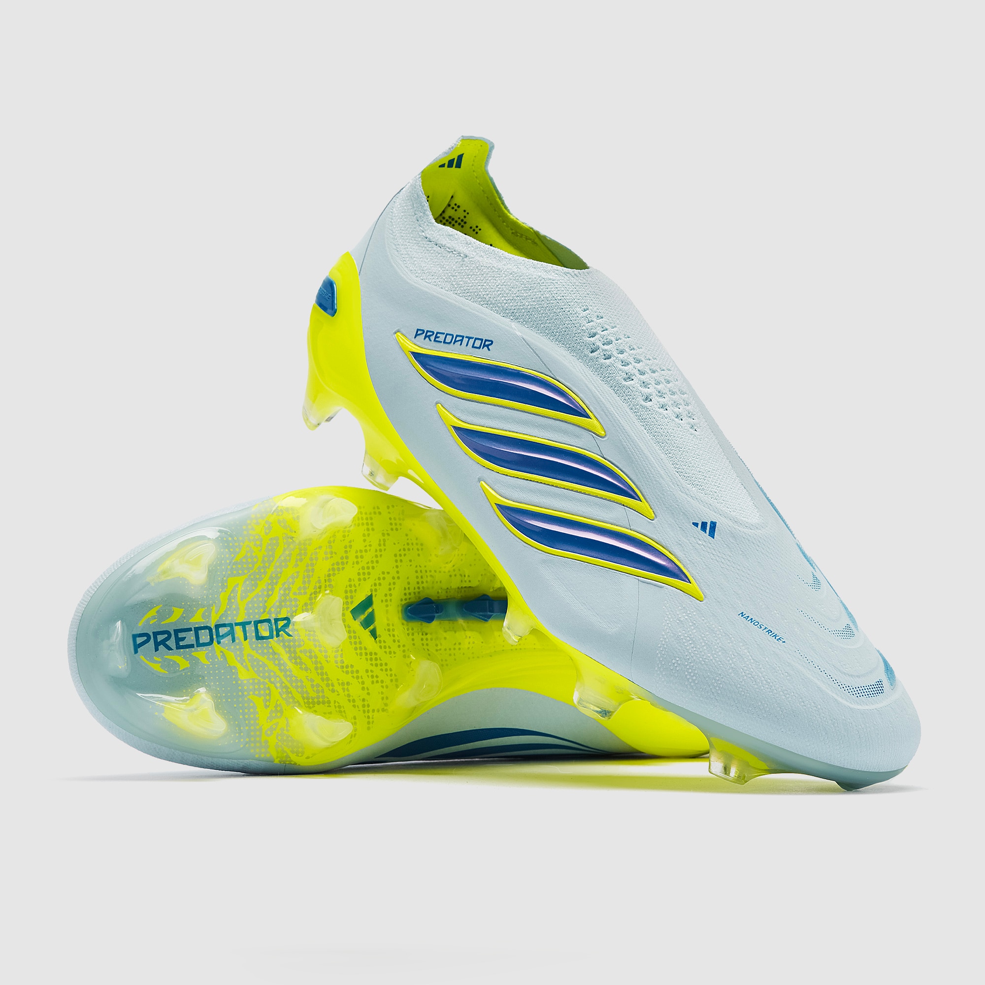 adidas Predator Elite Laceless FG - Crystal Sky/Ray Blue/Team Solar Yellow