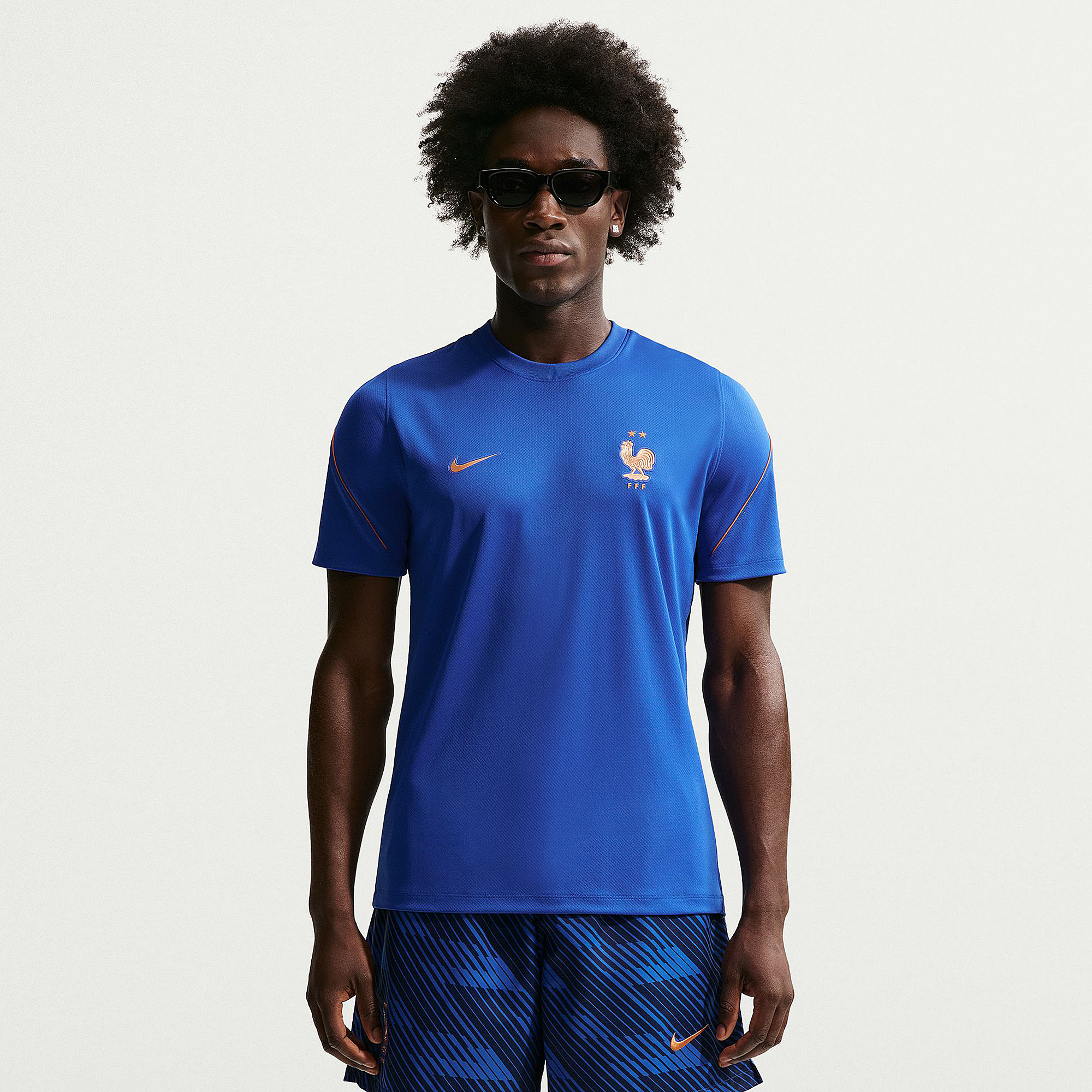 Nike France 2026 Dri Fit Strike Top Game Royal Blackened Metallic Copper Blue