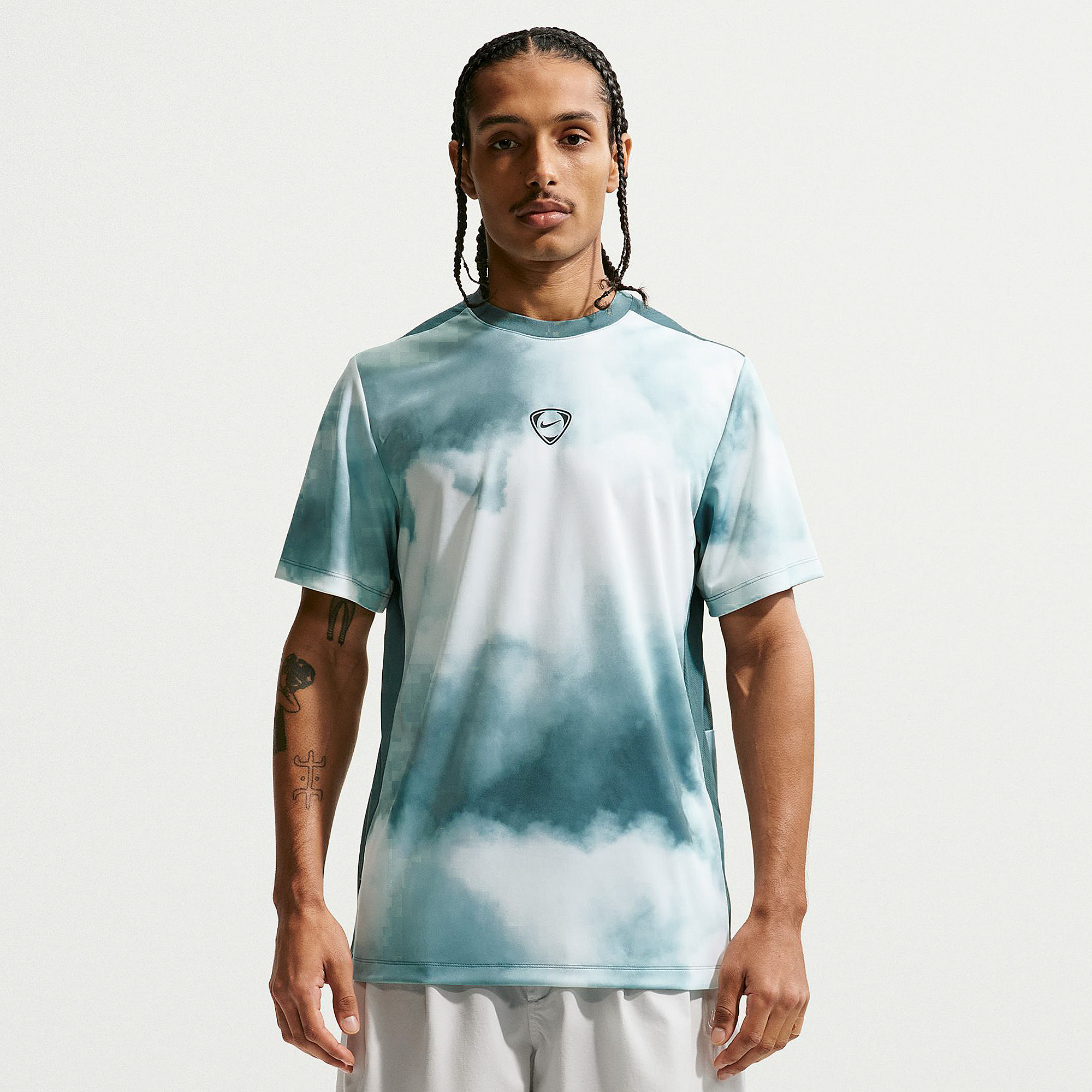 Nike Dri Fit Academy+ Top Mineral Slate Summit White Black Grey