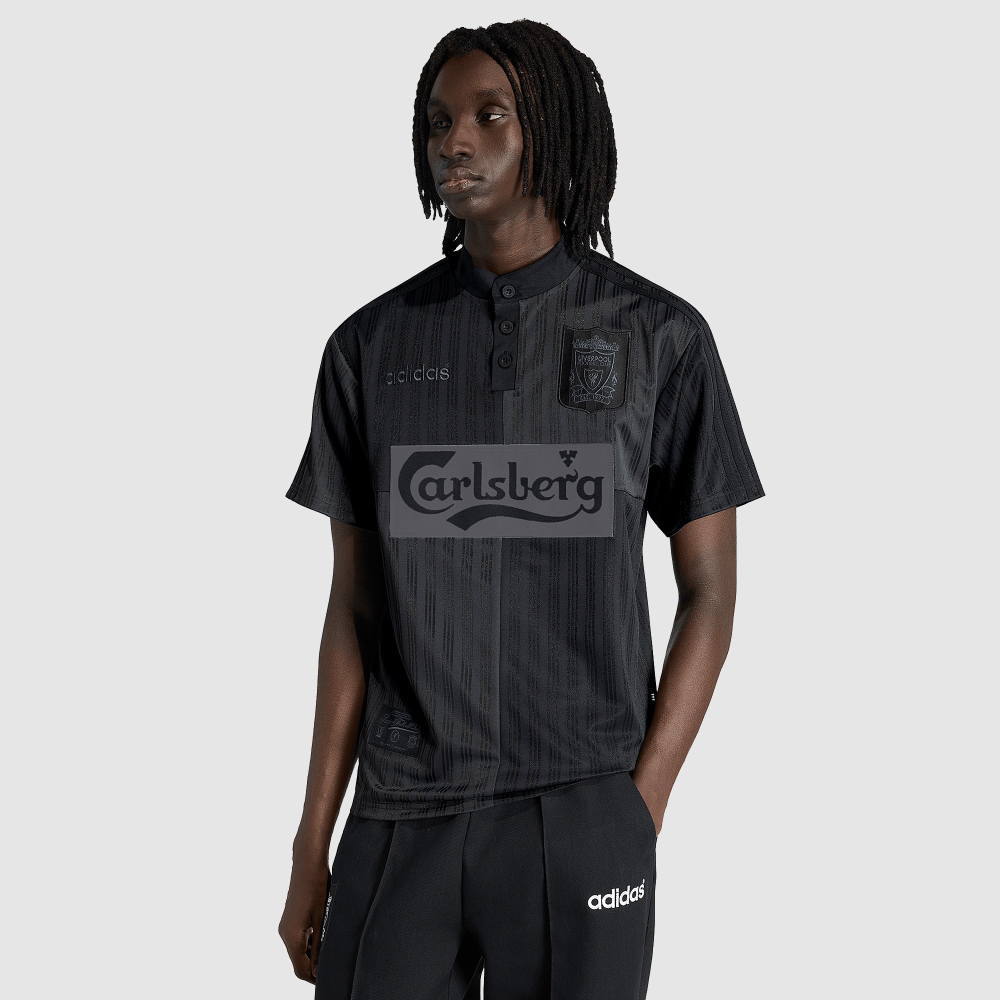 Liverpool adidas ユニフォーム 黒 adidas Originals Liverpool 1995 Shirt - Black/Carbon - Mens