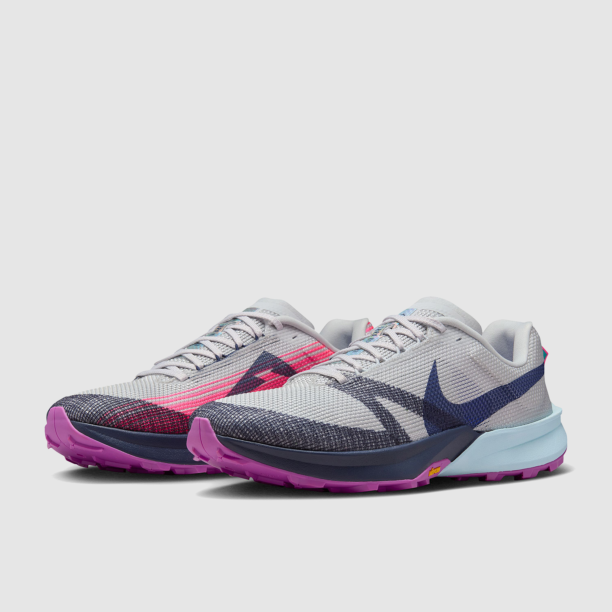 Nike Terra Kiger 10 Mtlc Platinum Midnight Navy Sapphire Glacier Blue Vivid Purple Hyper Pink Grey