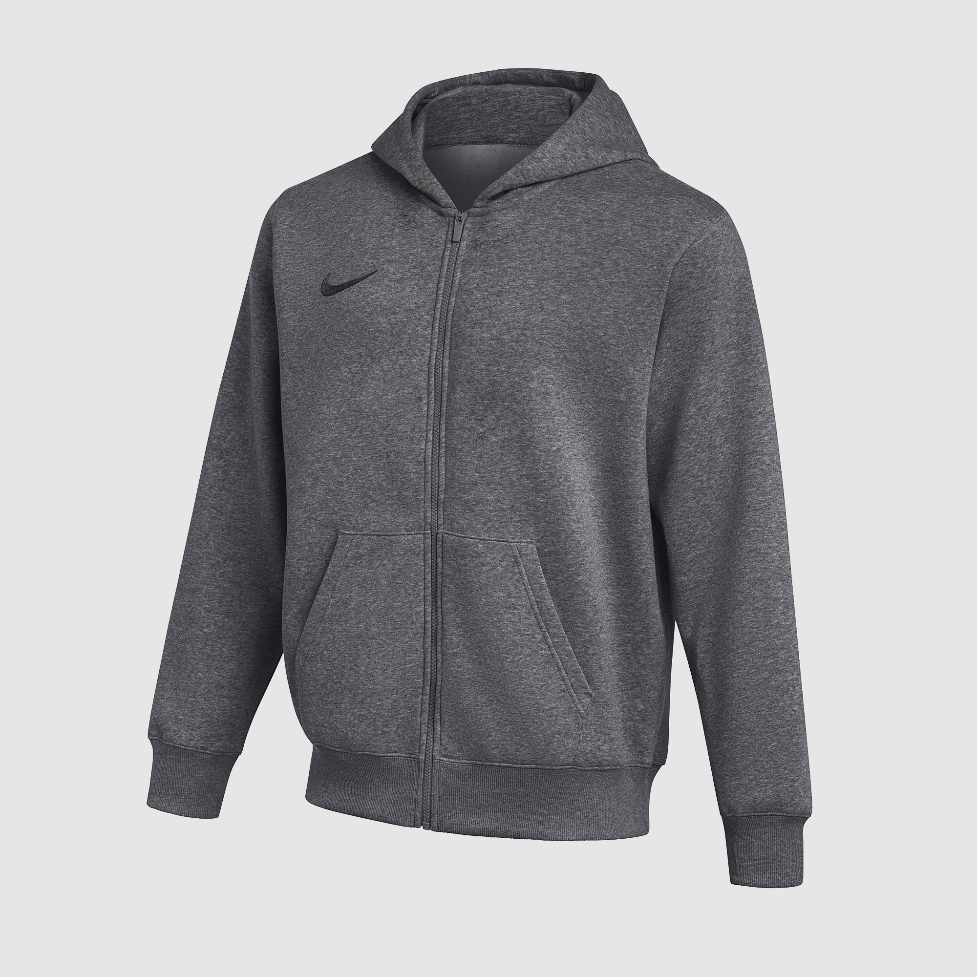 Nike Junior Park 26 Full Zip Fleece Hoodie Grey