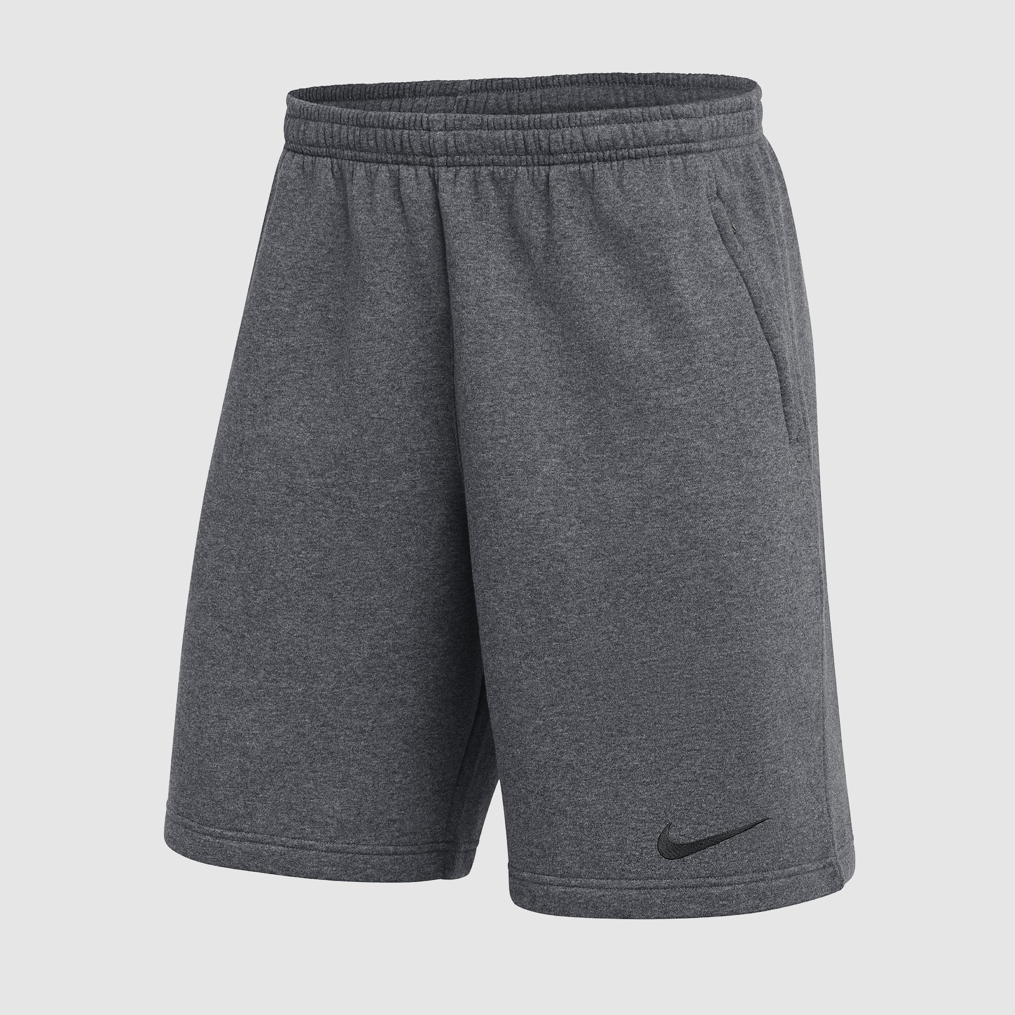 Nike Junior Park 26 Zip Pocket Fleece Shorts Grey