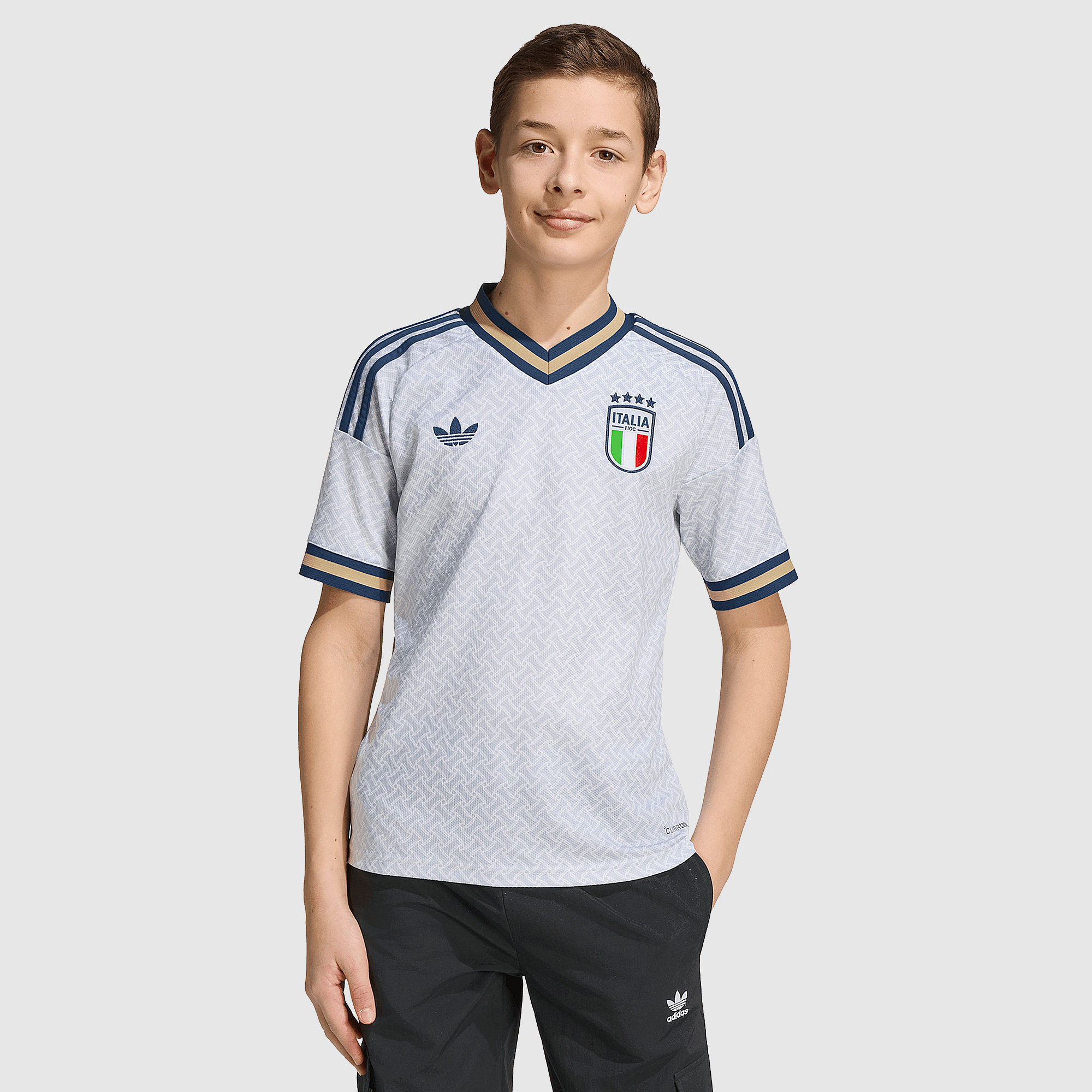 Adidas Originals Italy 2026 Kids Away Shirt Blue