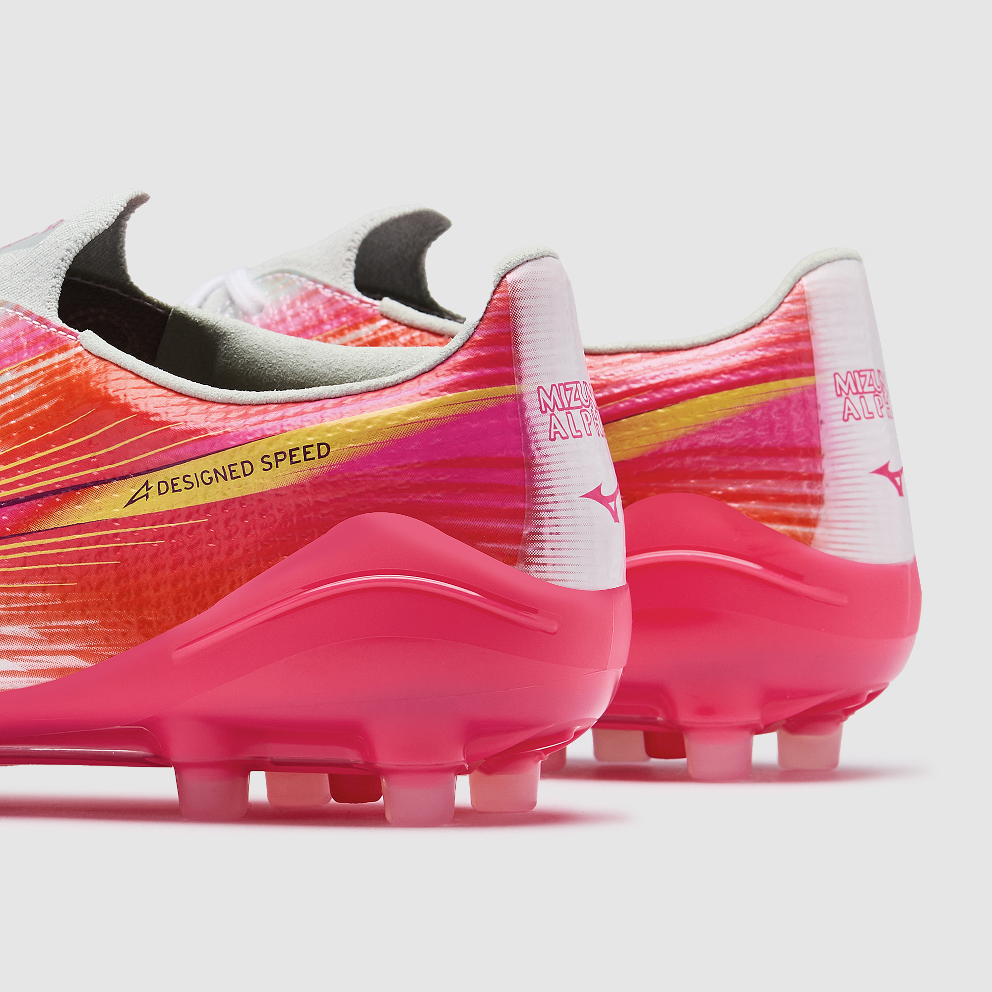 Mizuno Alpha III Made In Japan Artificial Grass - White/Fuchsia